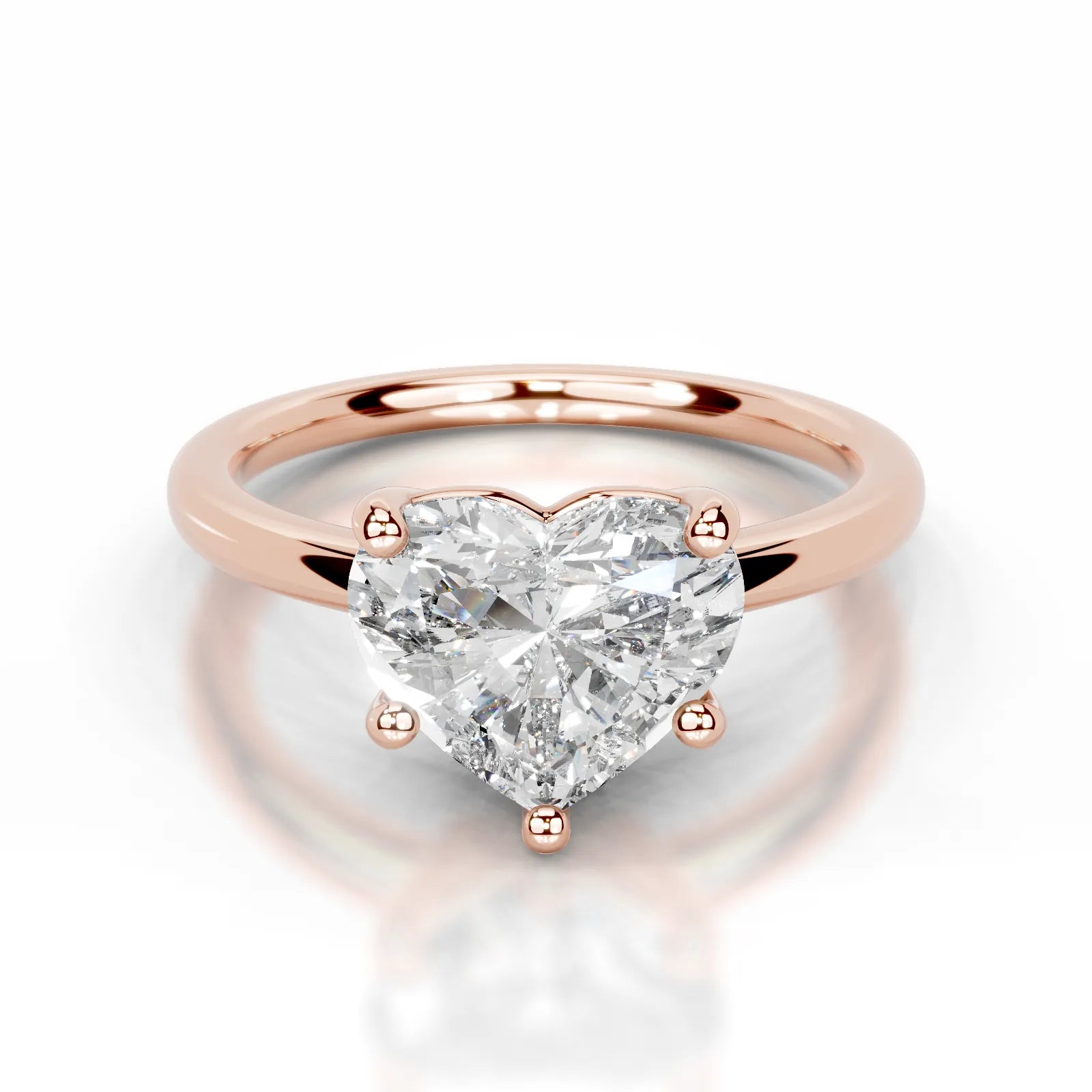 Adaline Lab Grown Diamond Ring Heart -14K Rose Gold