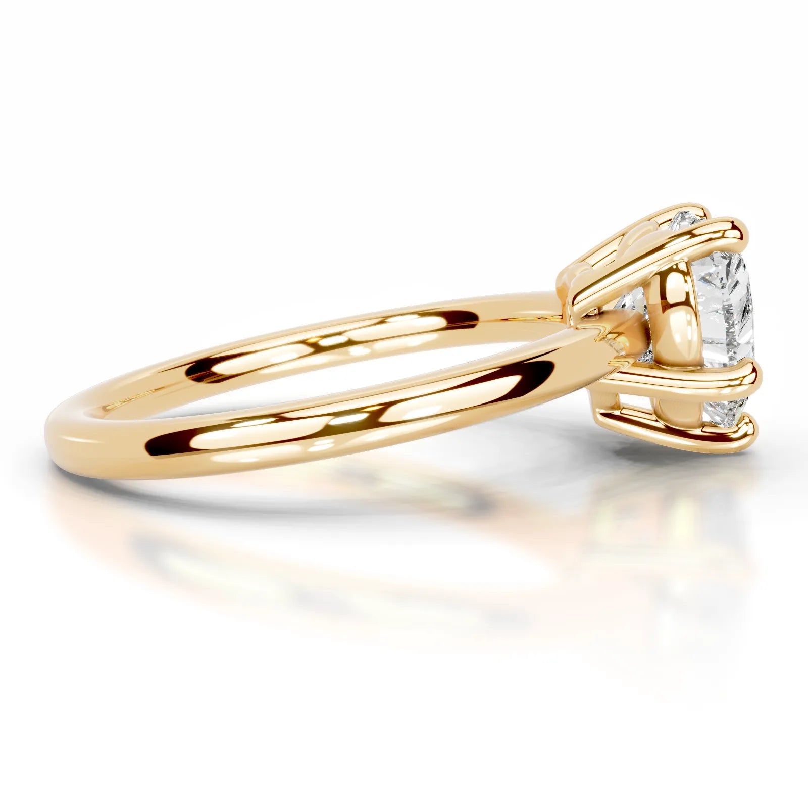 Adaline Lab Grown Diamond Ring Heart -18K Yellow Gold