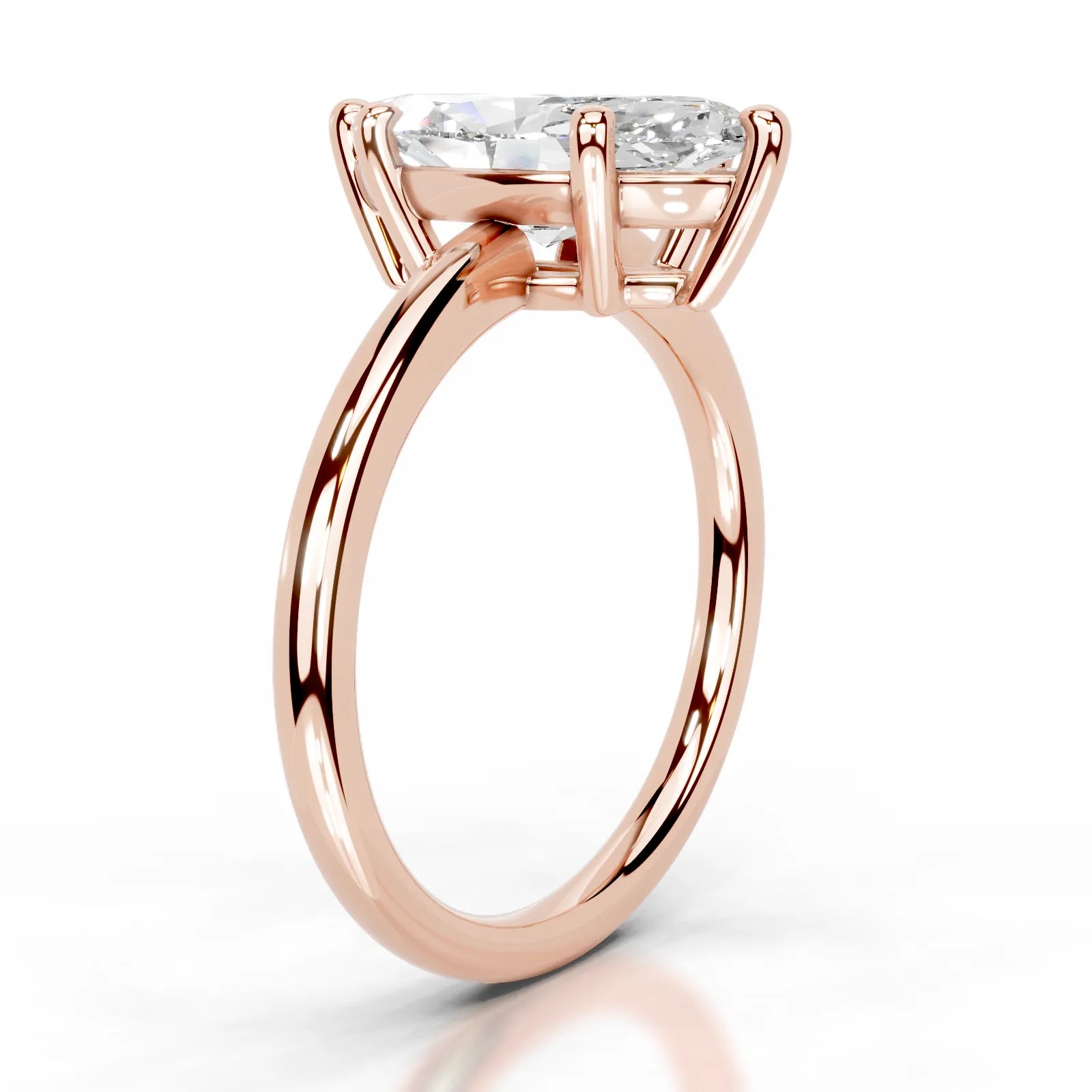 Adaline Lab Grown Diamond Ring Marquise -14K Rose Gold