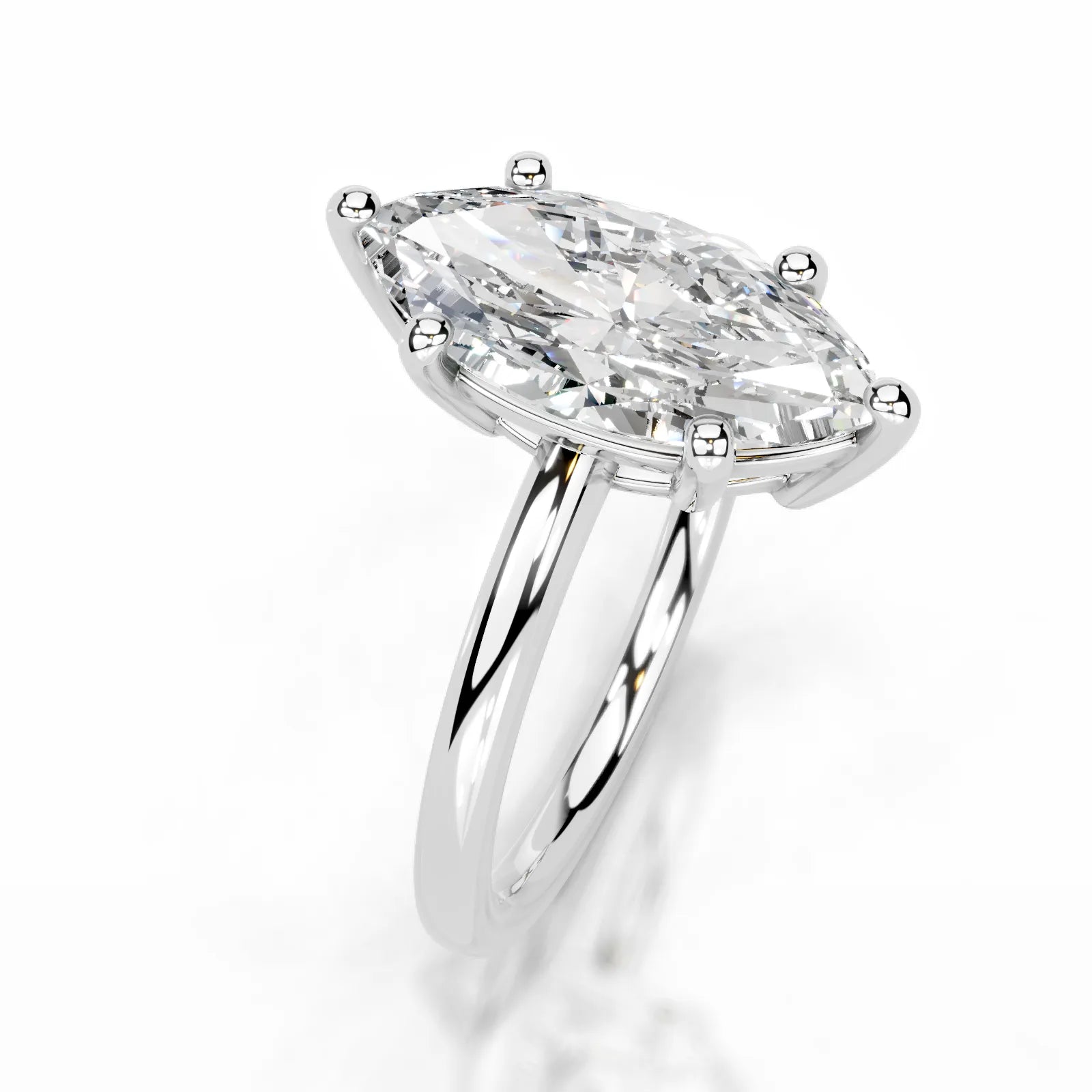 Adaline Lab Grown Diamond Ring Marquise -14K White Gold