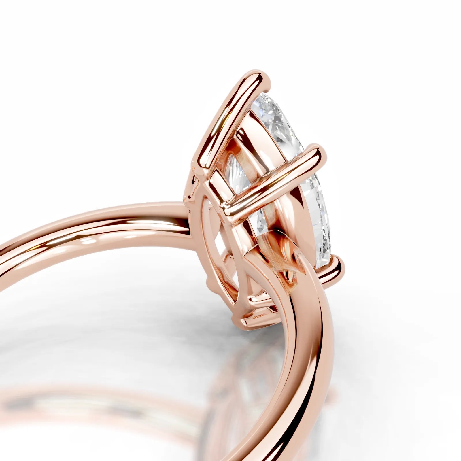 Adaline Lab Grown Diamond Ring Marquise -14K Rose Gold