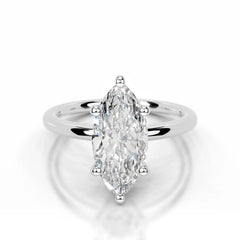 Adaline Lab Grown Diamond Ring Marquise -Platinum
