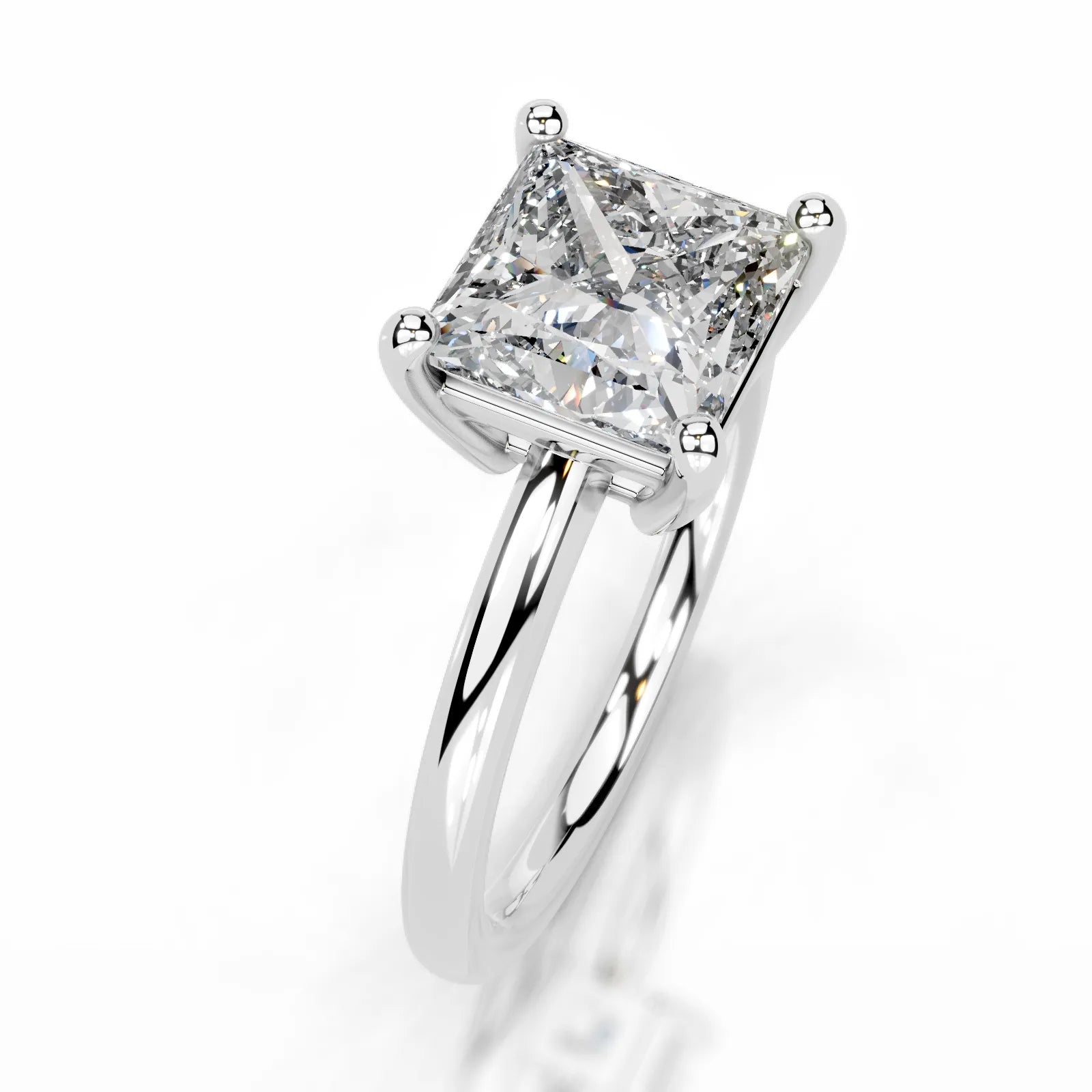 Adaline Lab Grown Diamond Ring Princess -14K White Gold