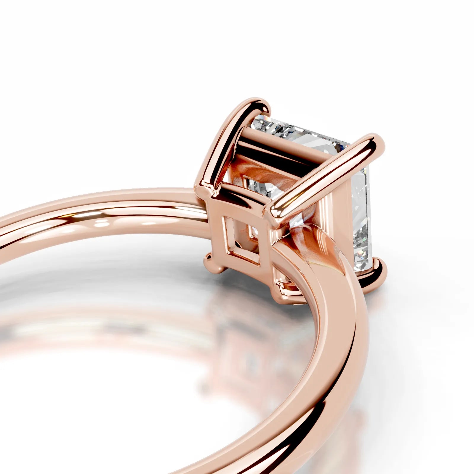 Adaline Lab Grown Diamond Ring Princess -14K Rose Gold