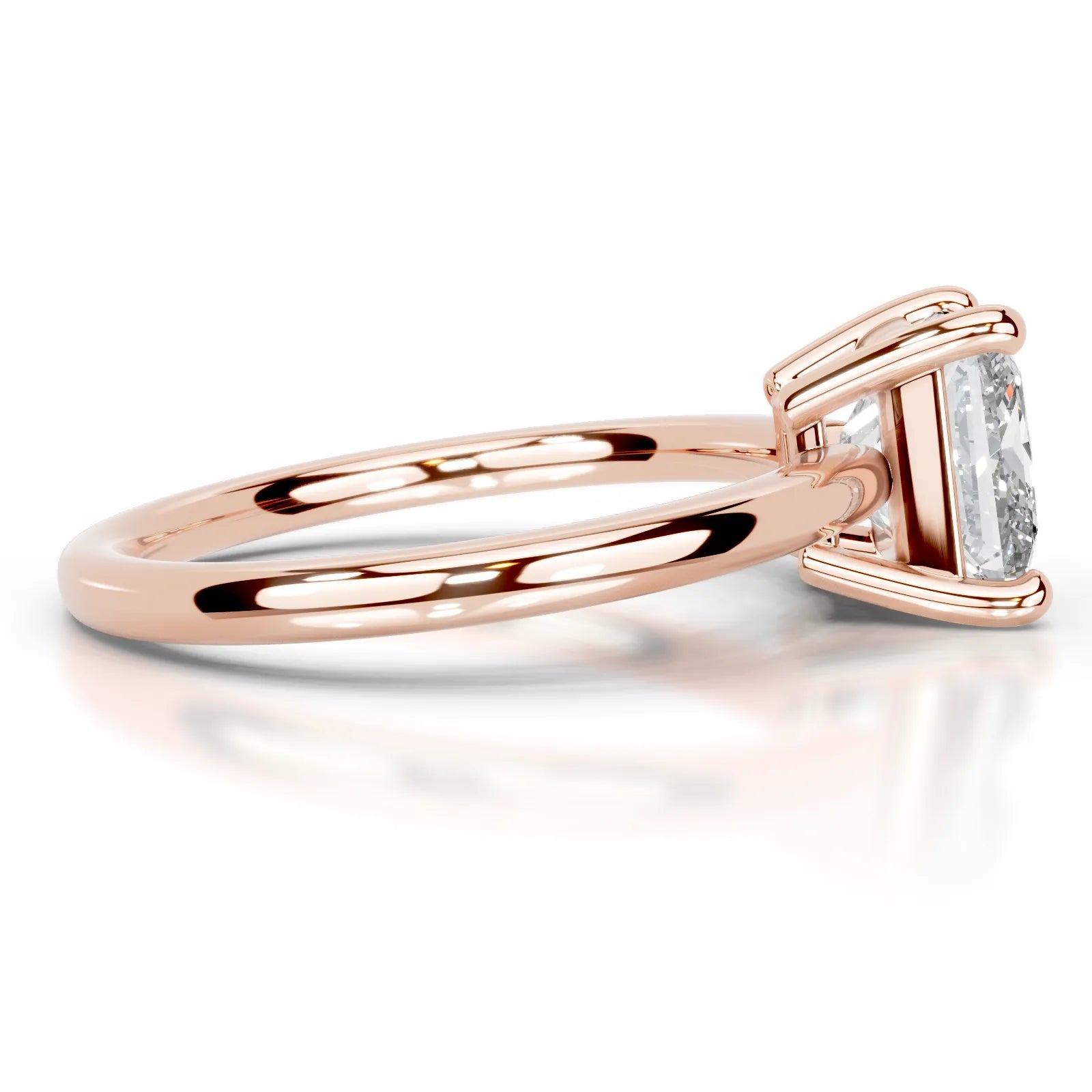 Adaline Lab Grown Diamond Ring Princess -14K Rose Gold