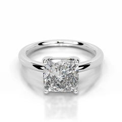 Adaline Lab Grown Diamond Ring Square Cushion -Platinum