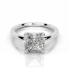 Adaline Lab Grown Diamond Ring Square Radiant -Platinum
