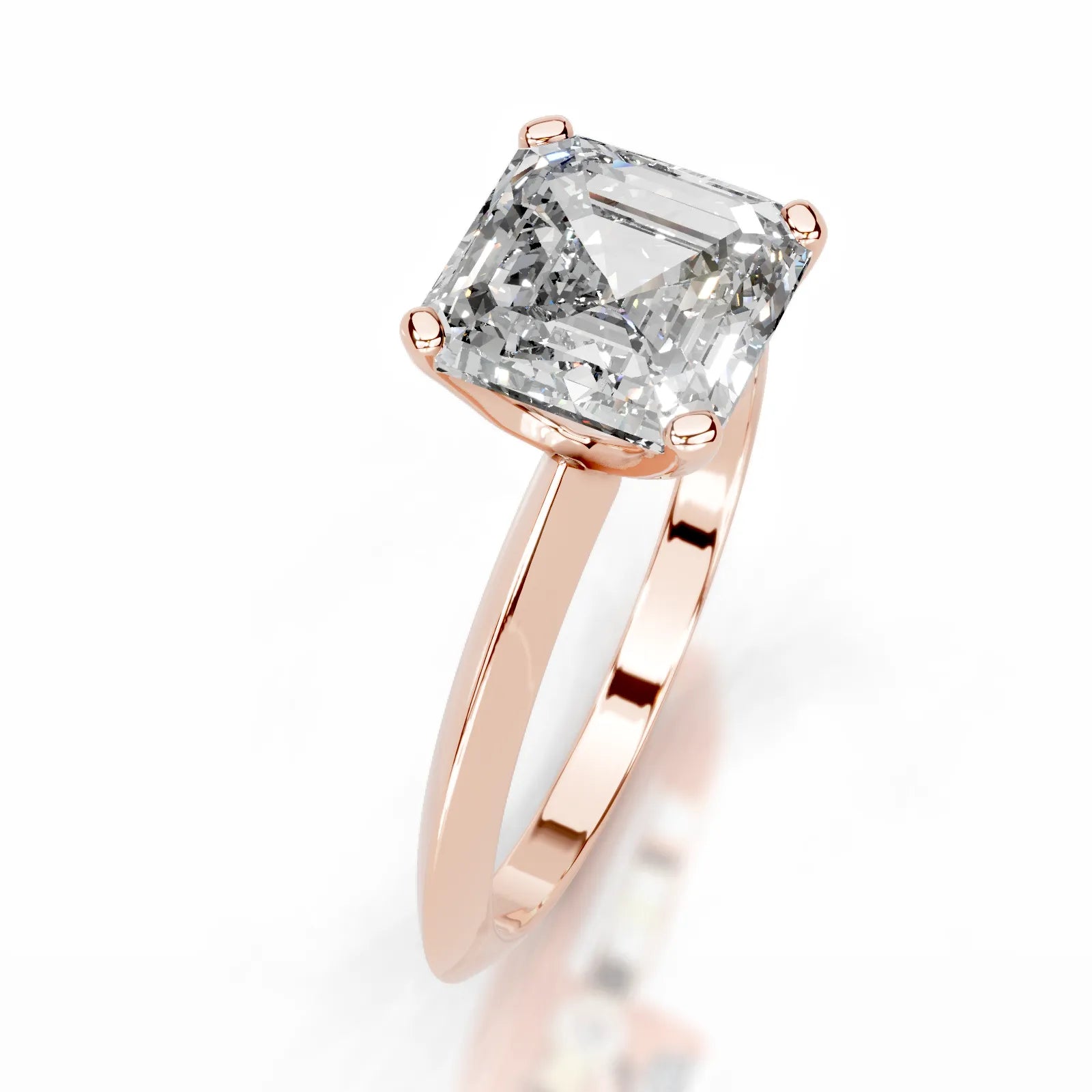 Alexis Lab Grown Diamond Ring Asscher -14K Rose Gold