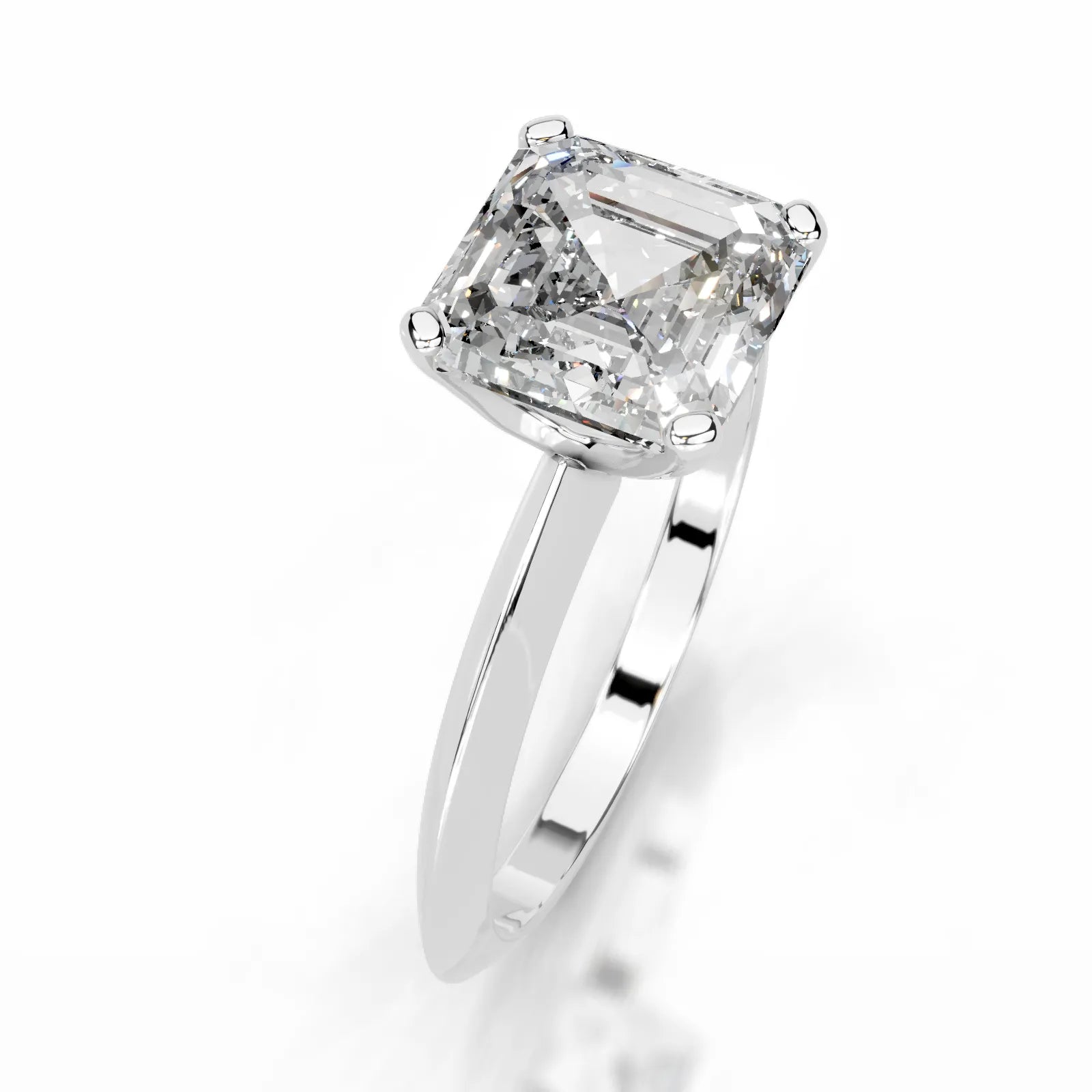 Alexis Lab Grown Diamond Ring Asscher -14K White Gold