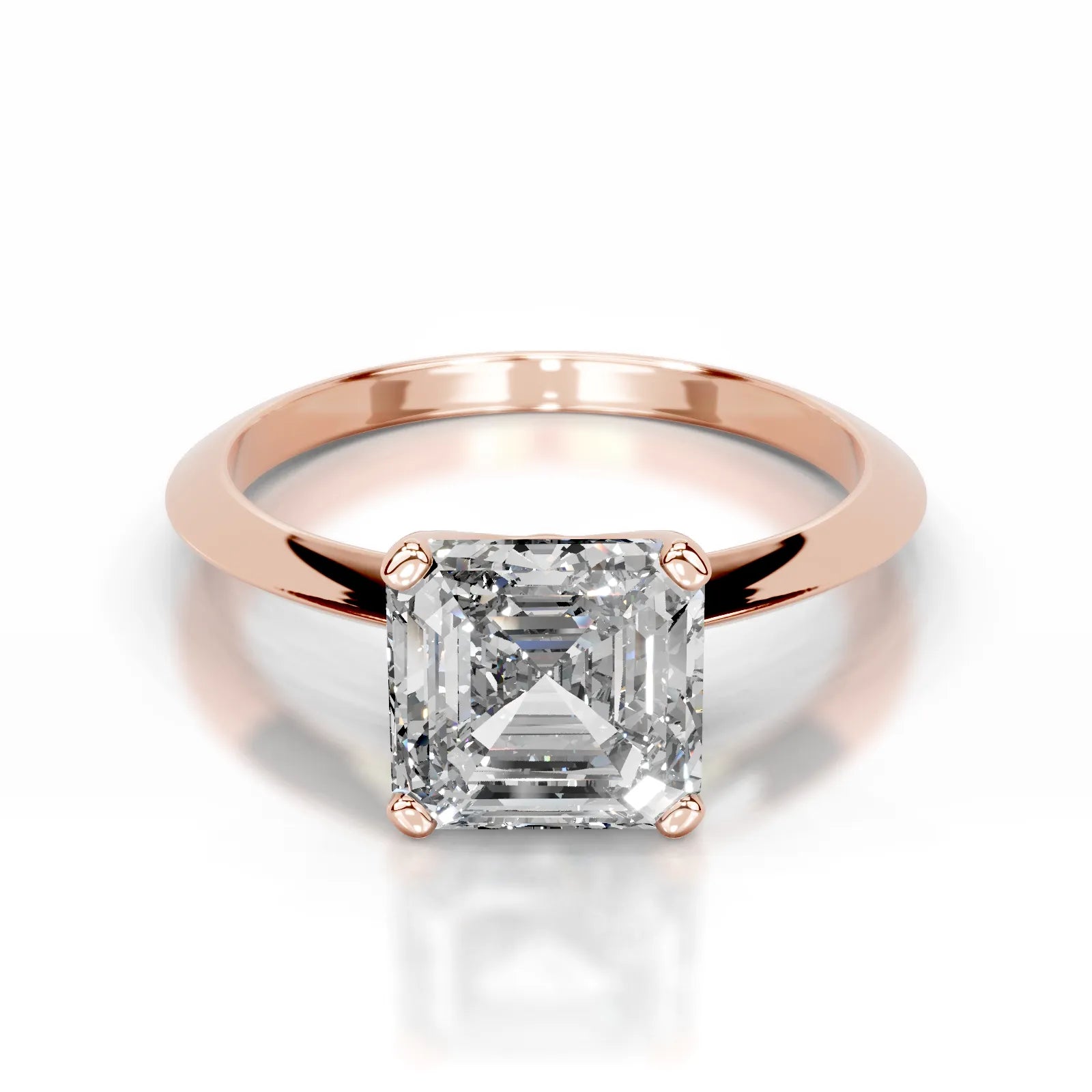 Alexis Lab Grown Diamond Ring Asscher -14K Rose Gold