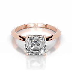 Alexis Lab Grown Diamond Ring Asscher -14K Rose Gold