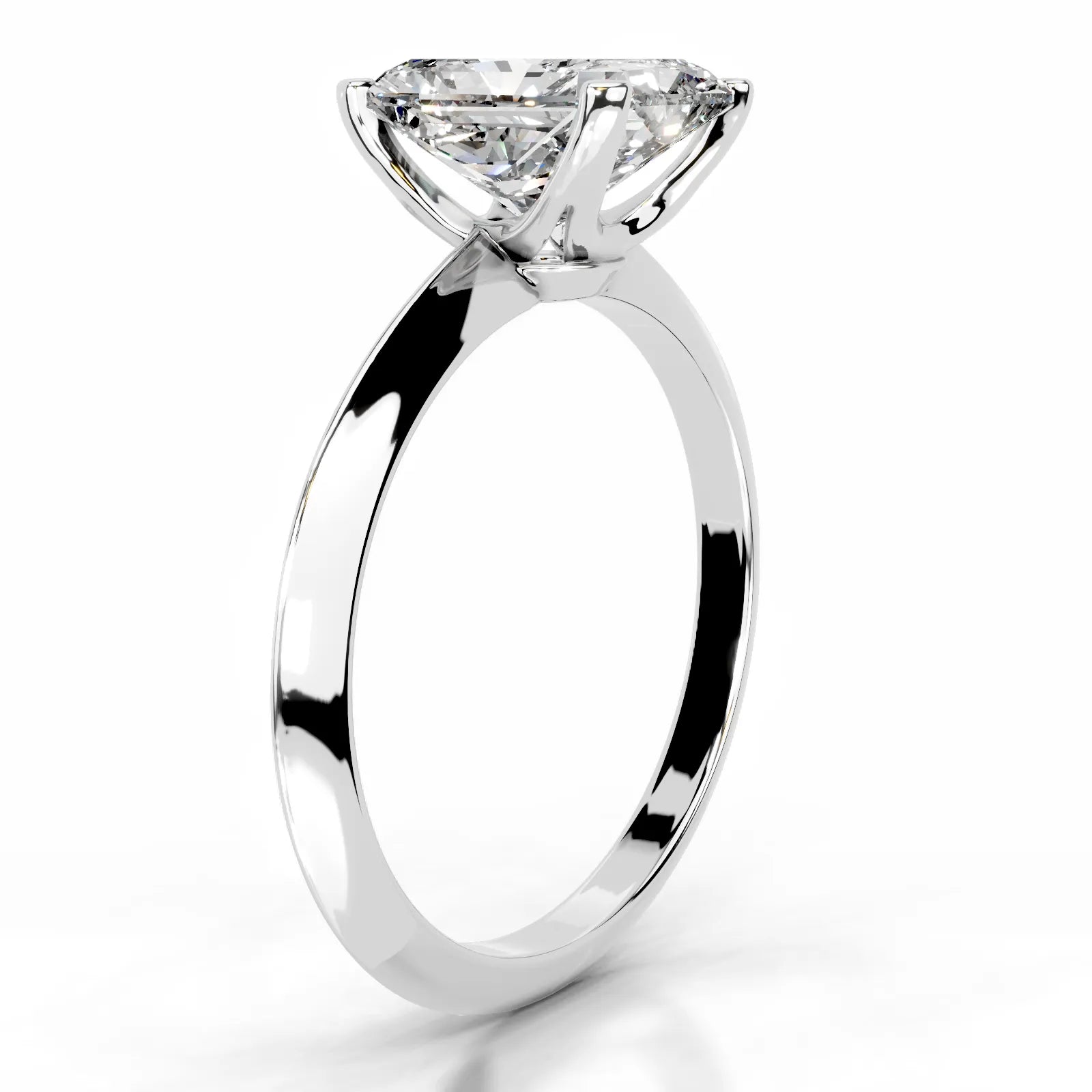 Alexis Lab Grown Diamond Ring Elongated Radiant -14K White Gold