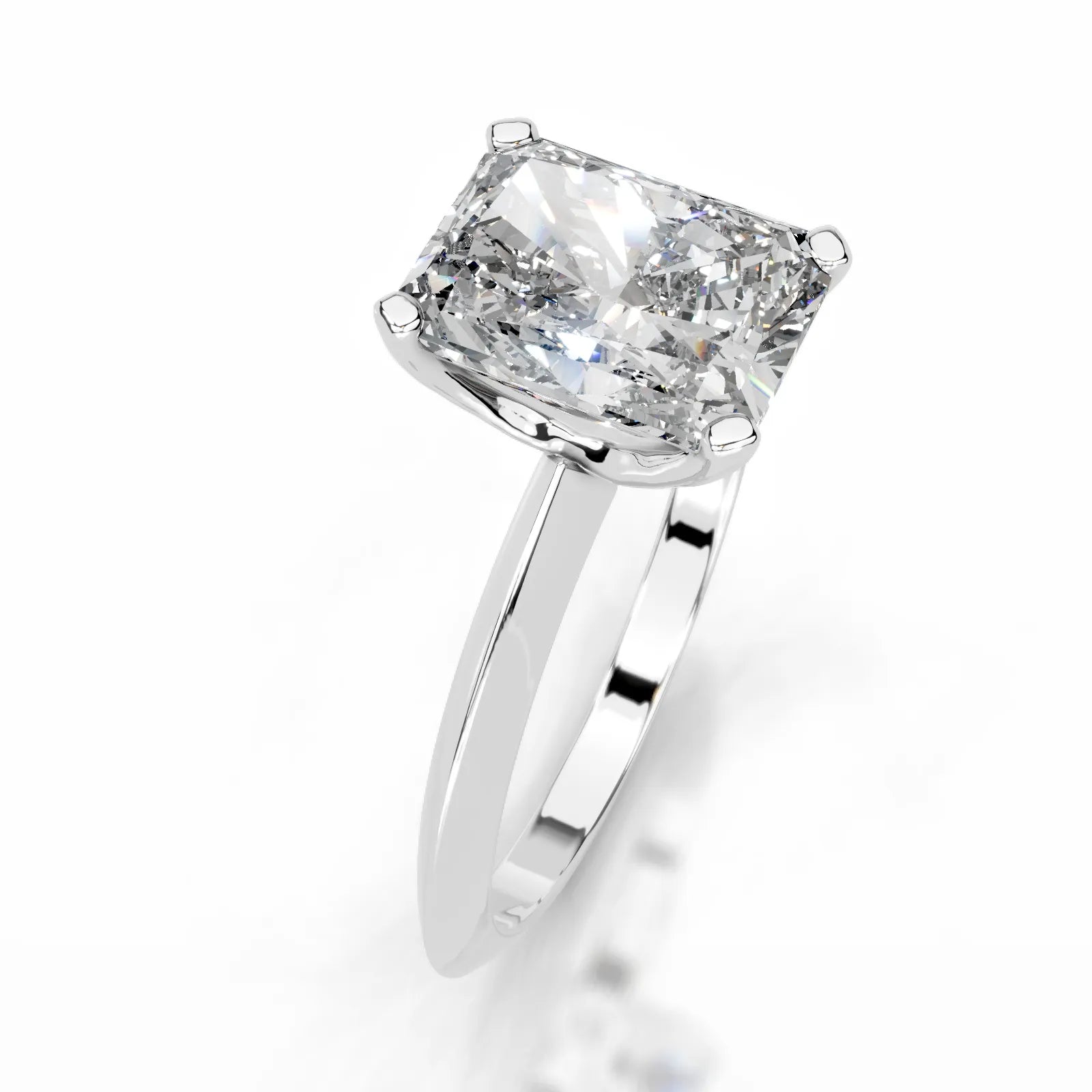 Alexis Lab Grown Diamond Ring Elongated Radiant -14K White Gold