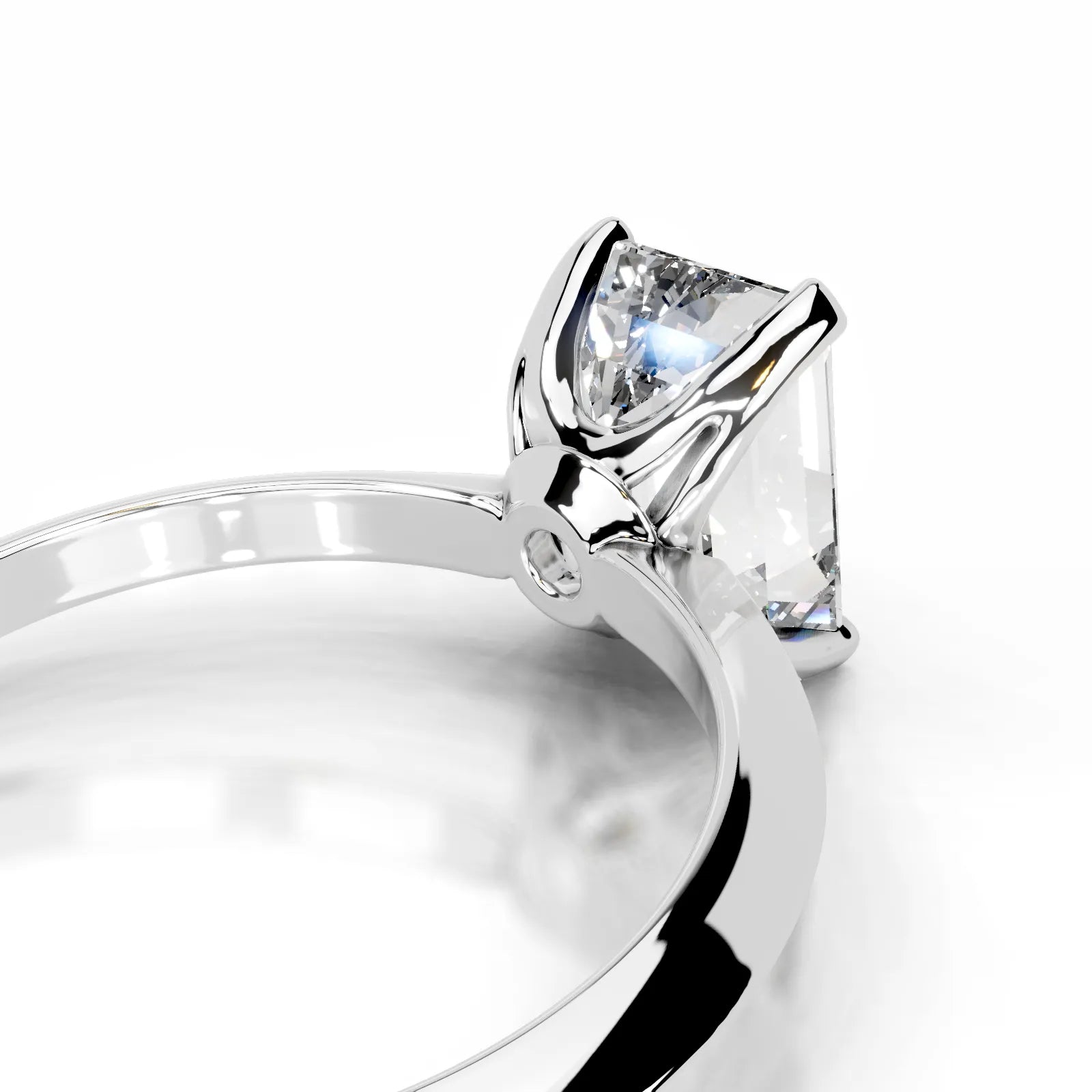 Alexis Lab Grown Diamond Ring Emerald -14K White Gold