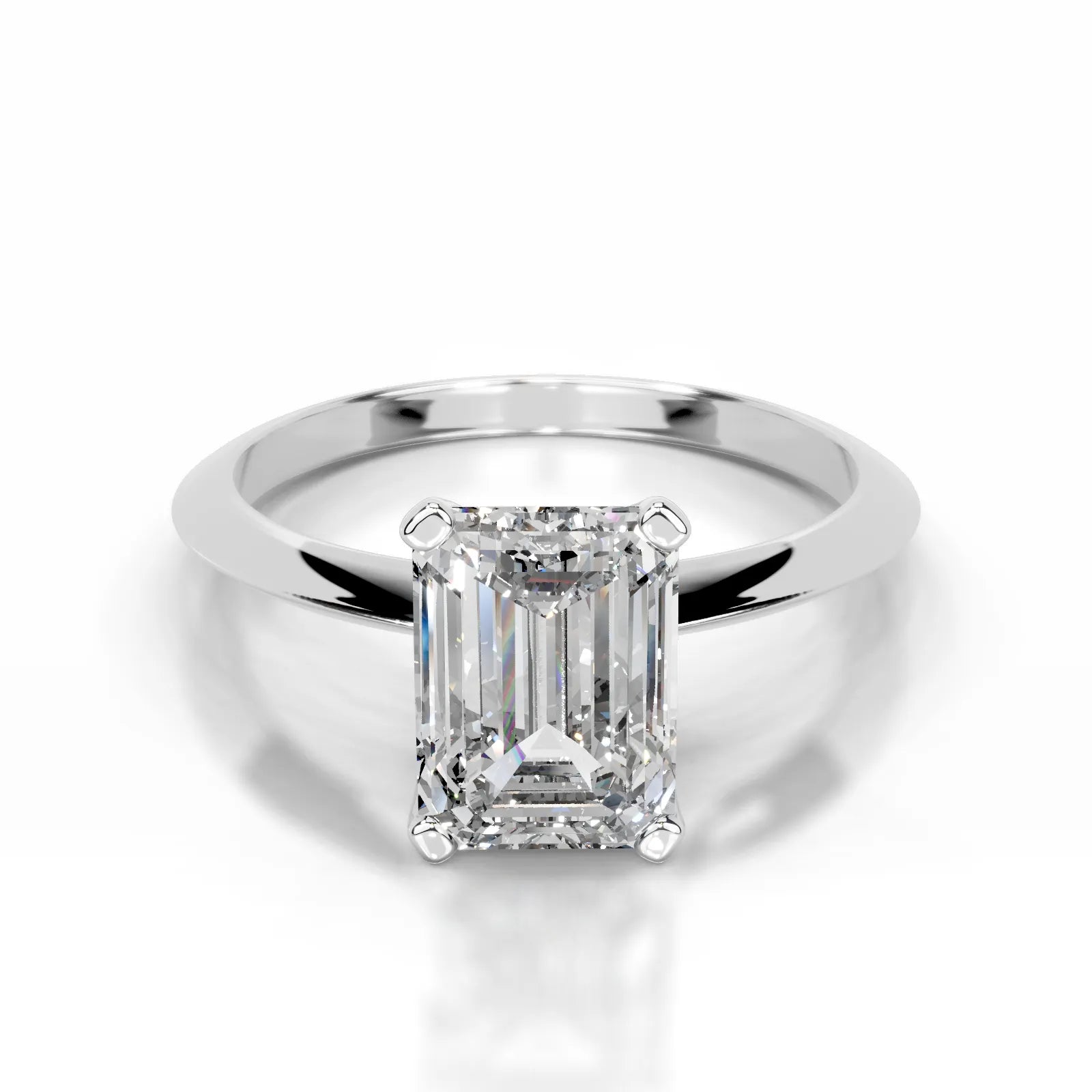 Alexis Lab Grown Diamond Ring Emerald -14K White Gold