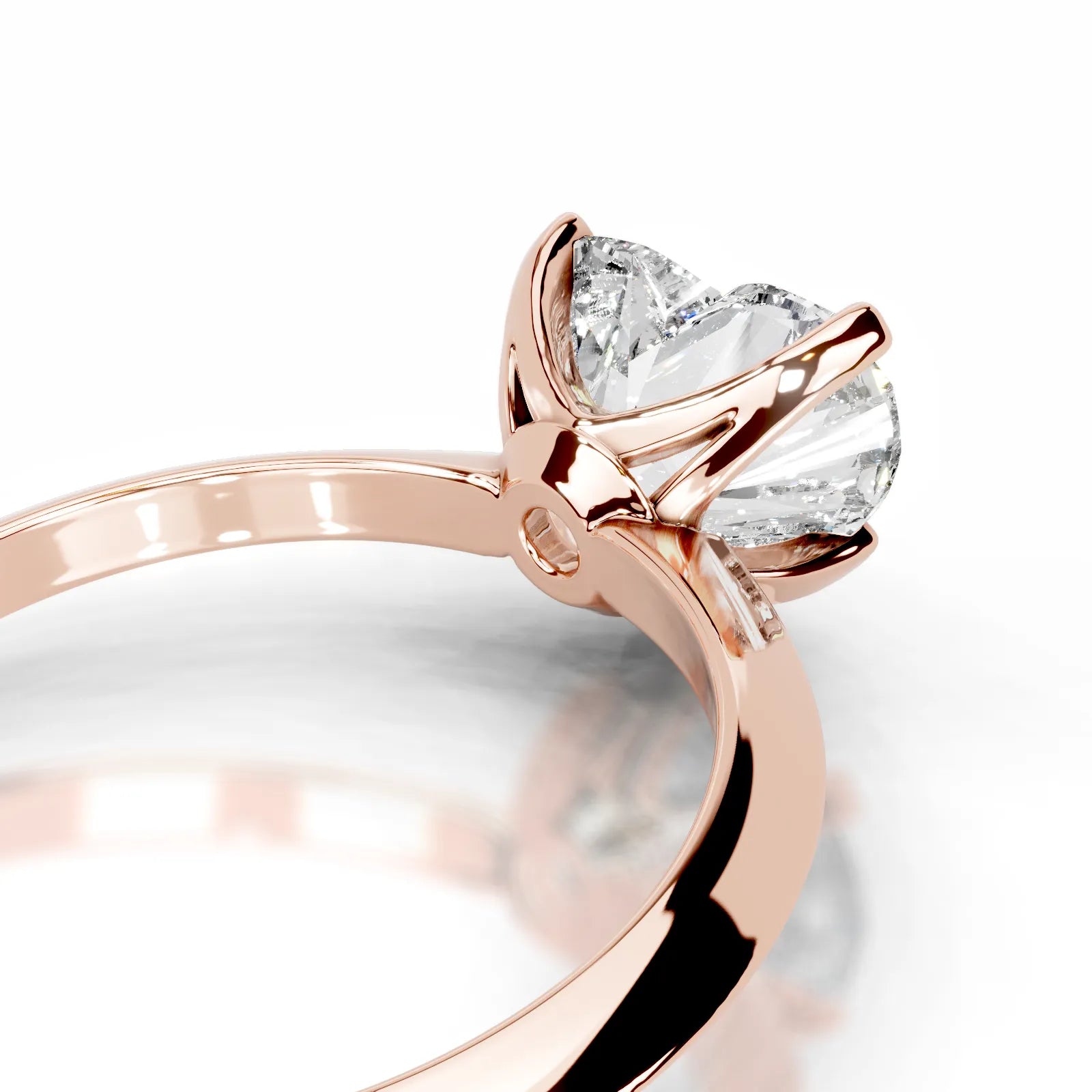Alexis Lab Grown Diamond Ring Heart -14K Rose Gold