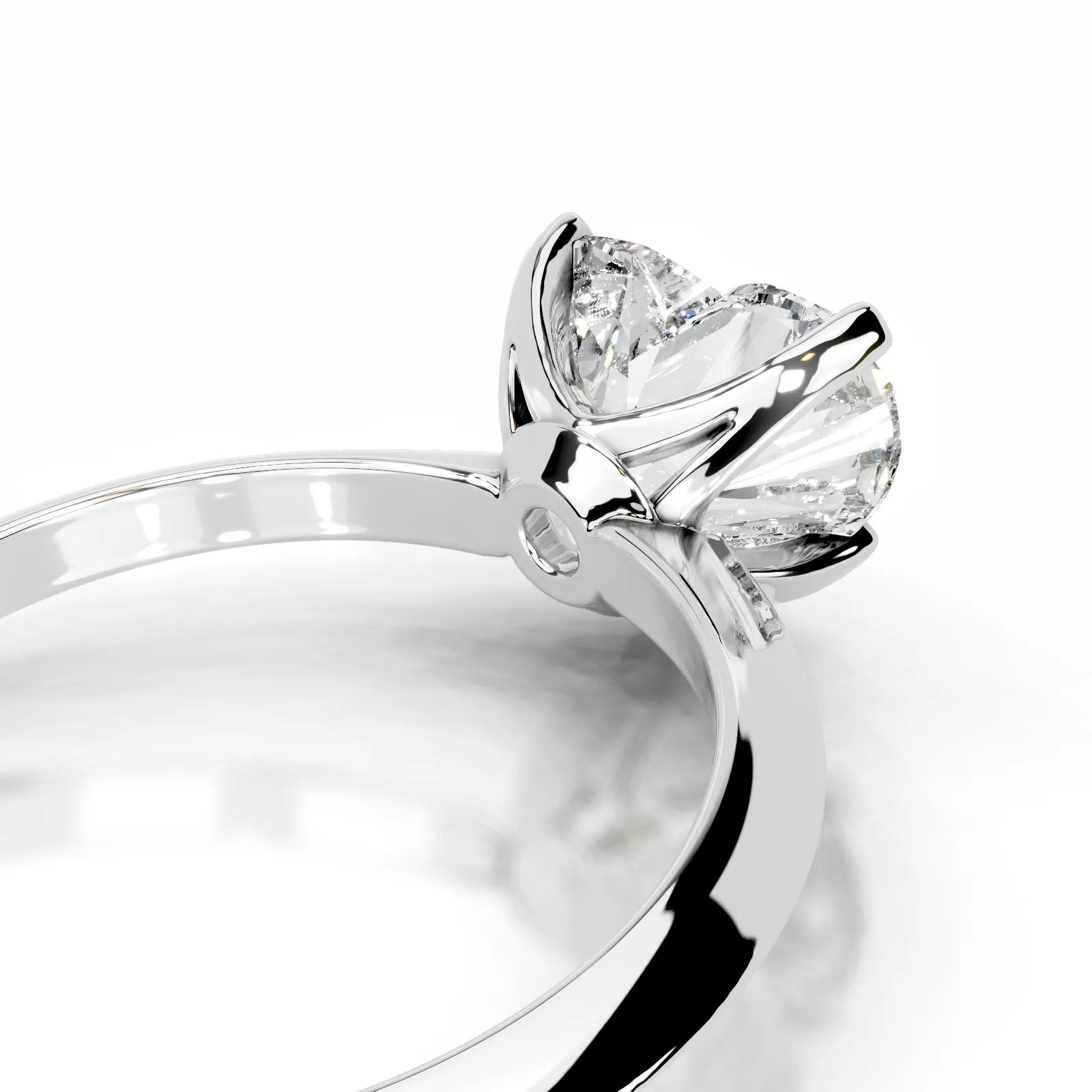 Alexis Lab Grown Diamond Ring Heart -14K White Gold