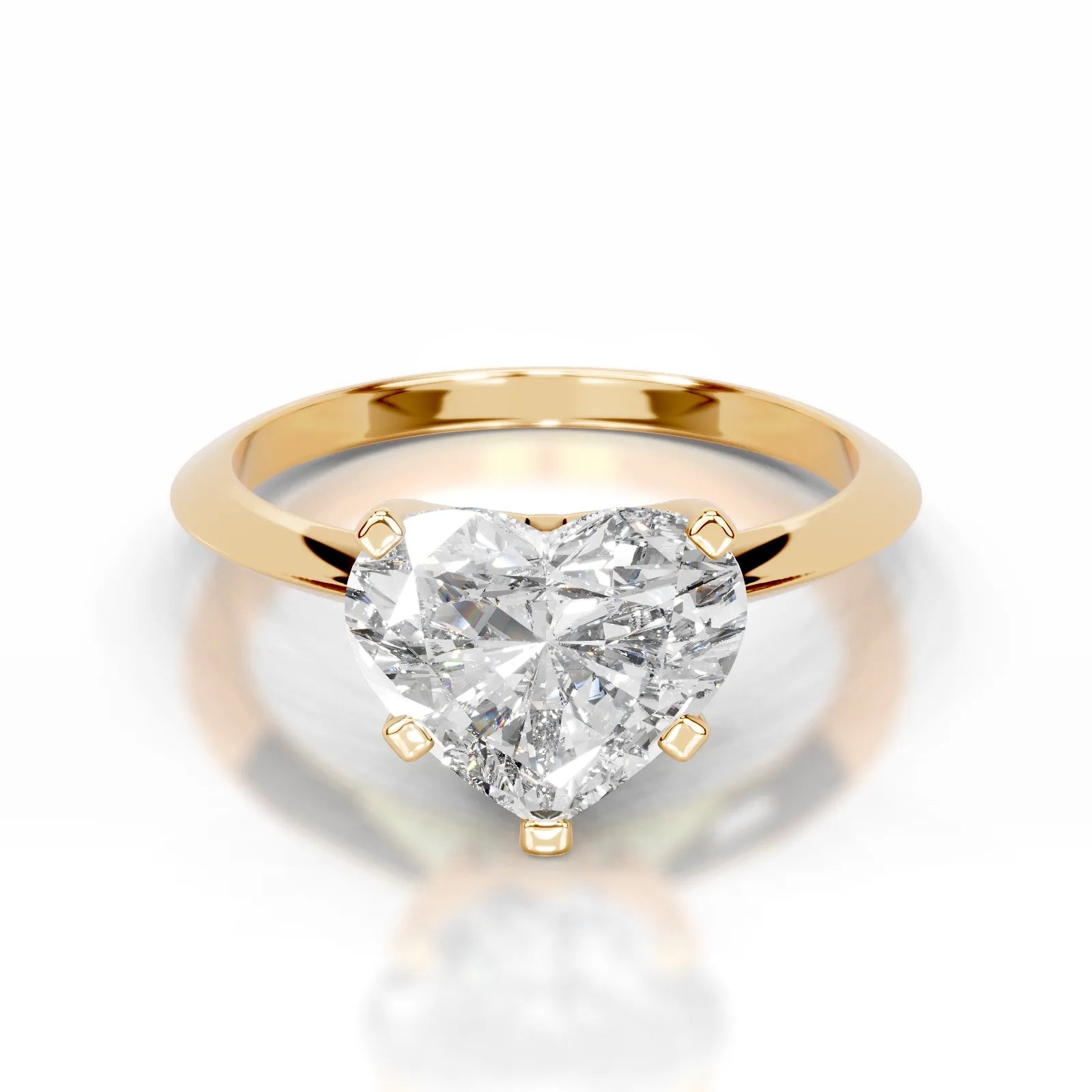 Alexis Lab Grown Diamond Ring Heart -18K Yellow Gold