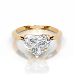 Alexis Lab Grown Diamond Ring Heart -18K Yellow Gold