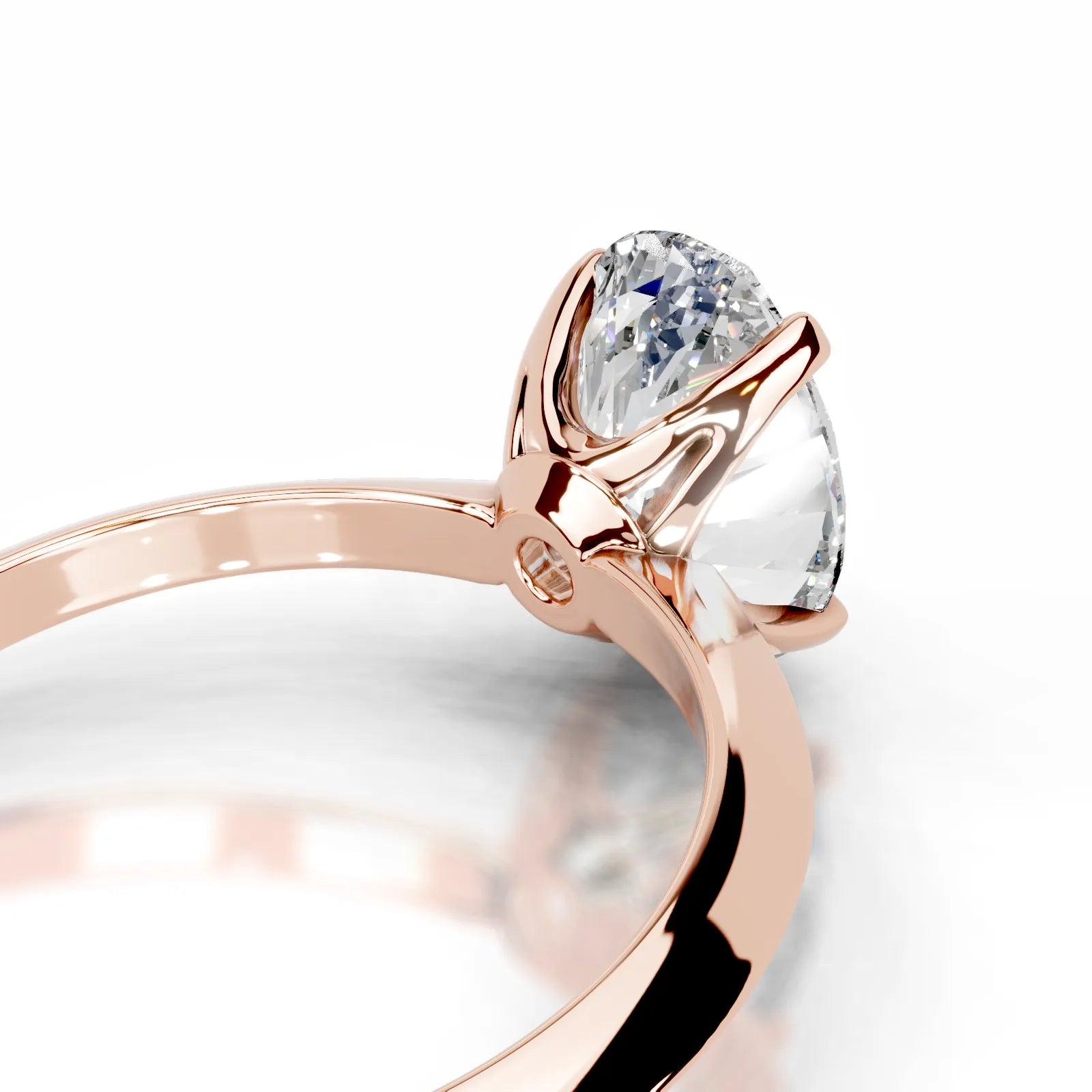 Alexis Lab Grown Diamond Ring Oval -14K Rose Gold