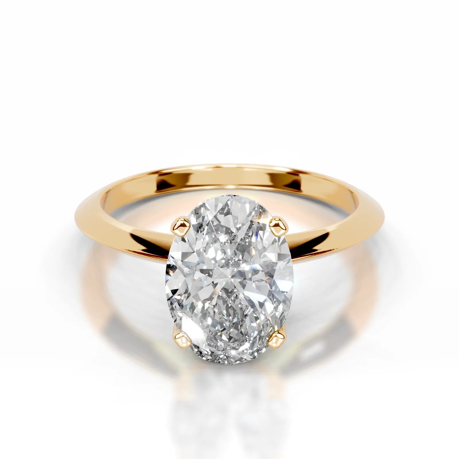 Alexis Lab Grown Diamond Ring Oval -18K Yellow Gold