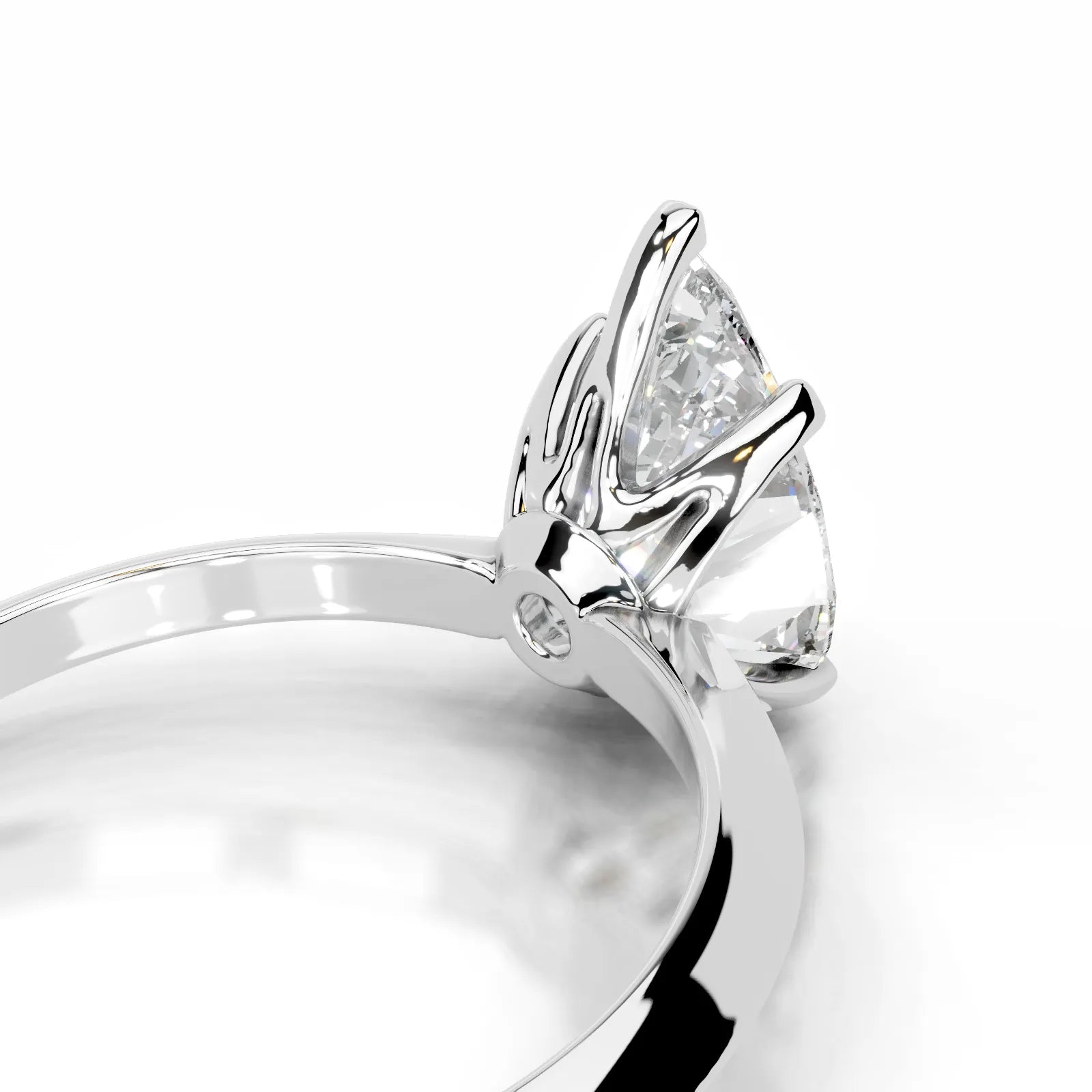 Alexis Lab Grown Diamond Ring Pear -14K White Gold