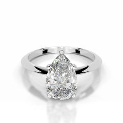 Alexis Lab Grown Diamond Ring Pear -14K White Gold