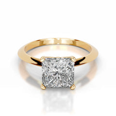 Alexis Lab Grown Diamond Ring Princess -18K Yellow Gold