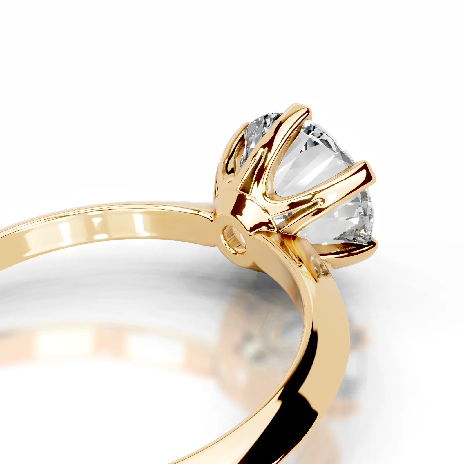Alexis Lab Grown Diamond Ring -18K Yellow Gold