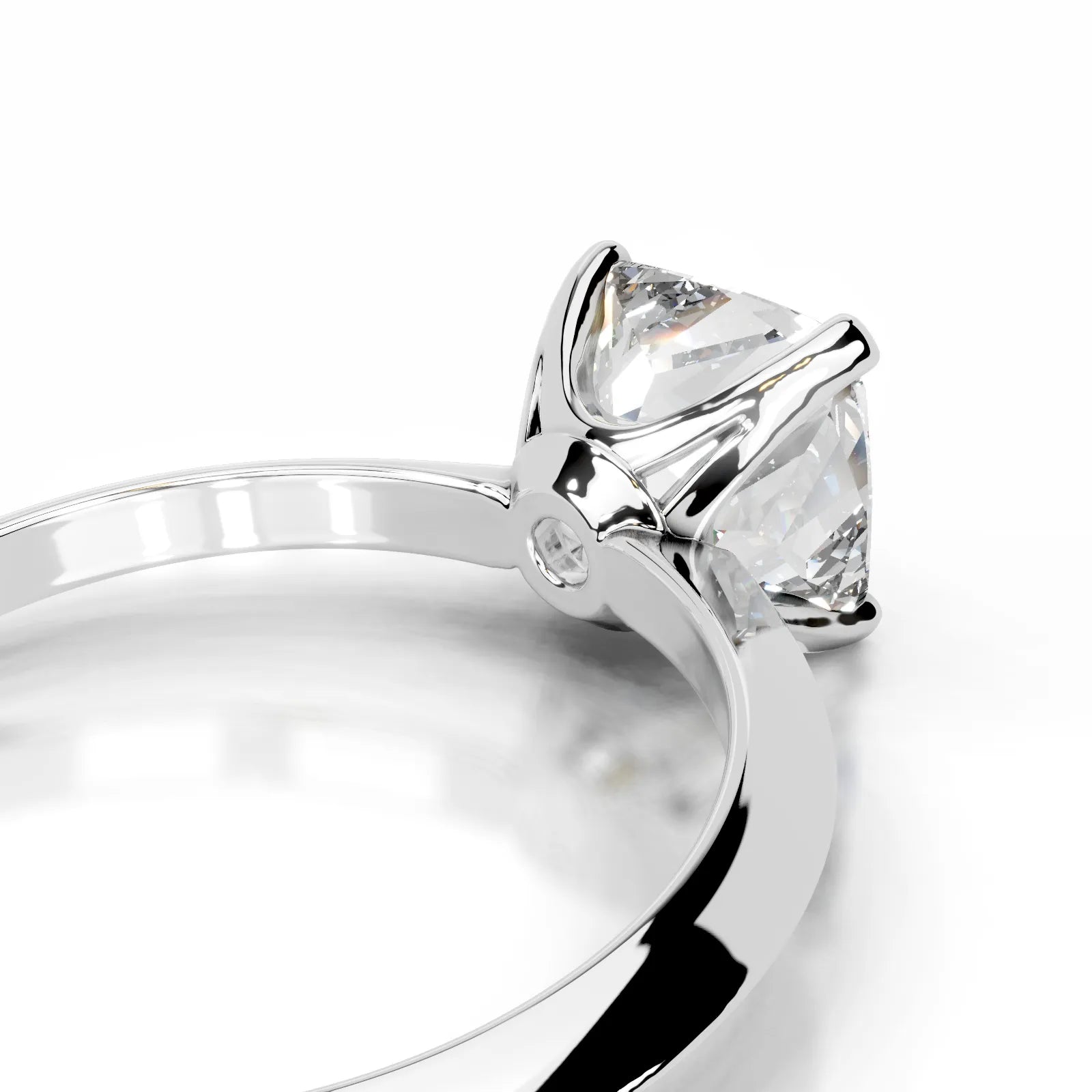 Alexis Lab Grown Diamond Ring Elongated Cushion -14K White Gold