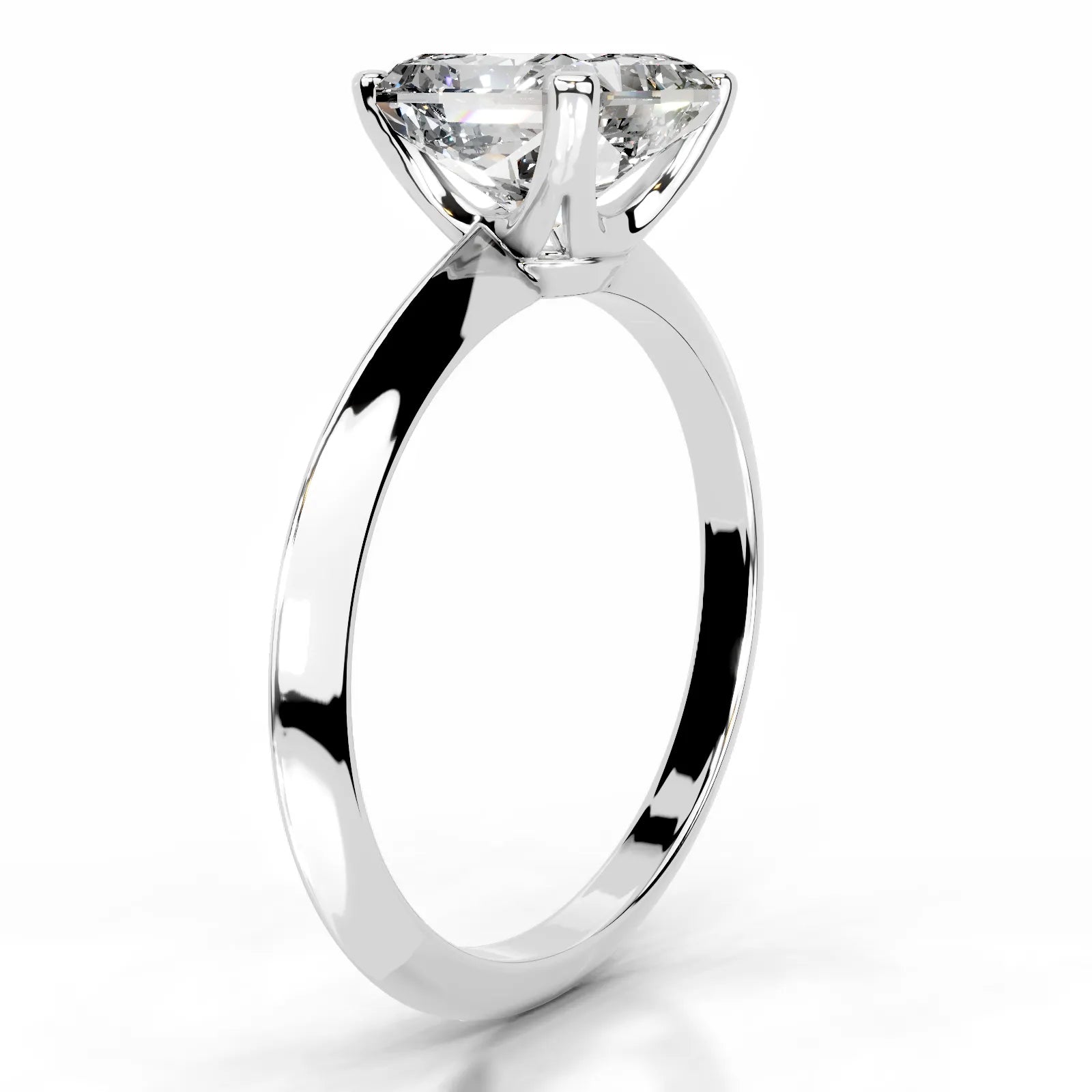 Alexis Lab Grown Diamond Ring Square Radiant -14K White Gold