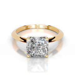 Alexis Lab Grown Diamond Ring Square Radiant -18K Yellow Gold