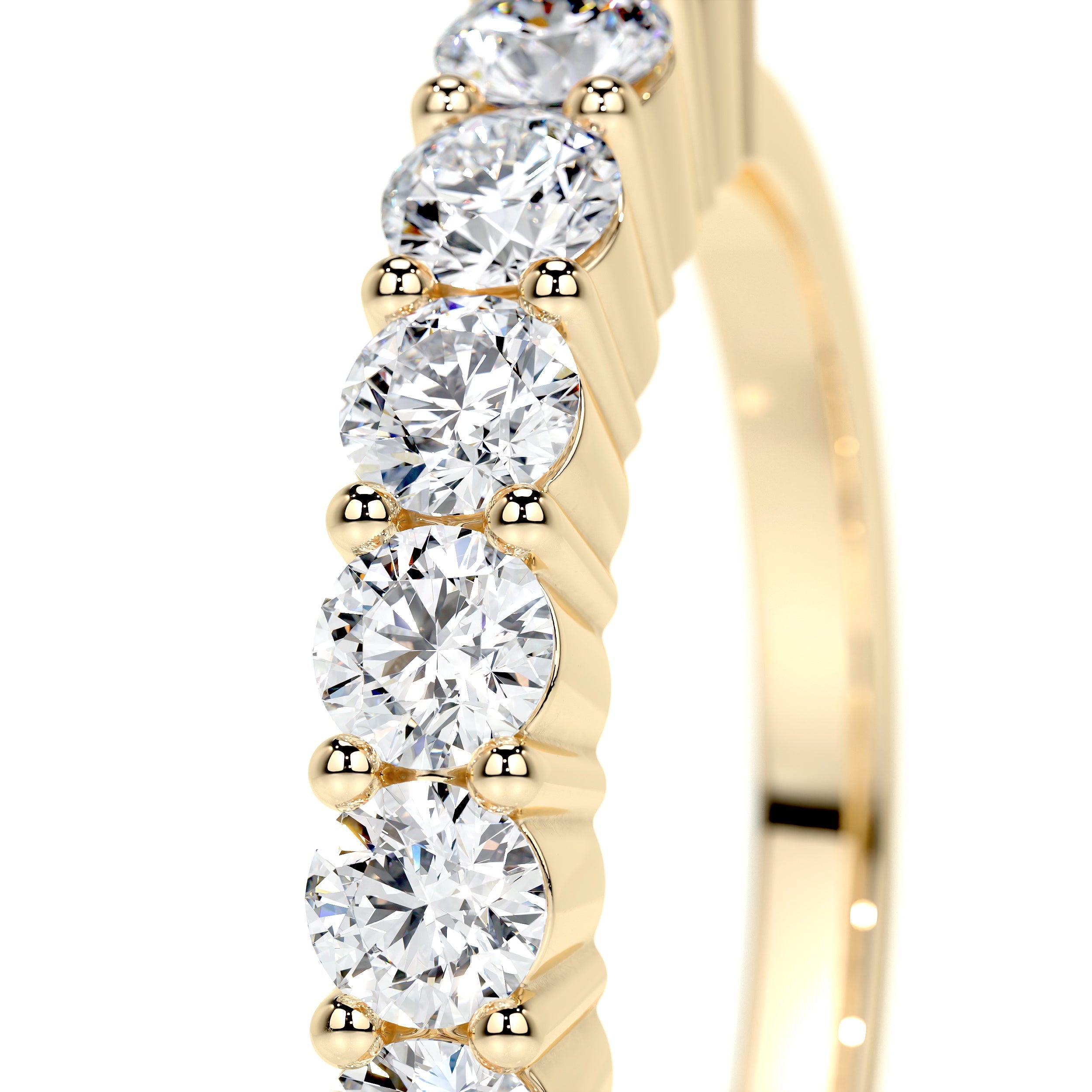 Catherine Lab Grown Diamond Wedding Ring   (0.75 Carat) -18K Yellow Gold (RTS)