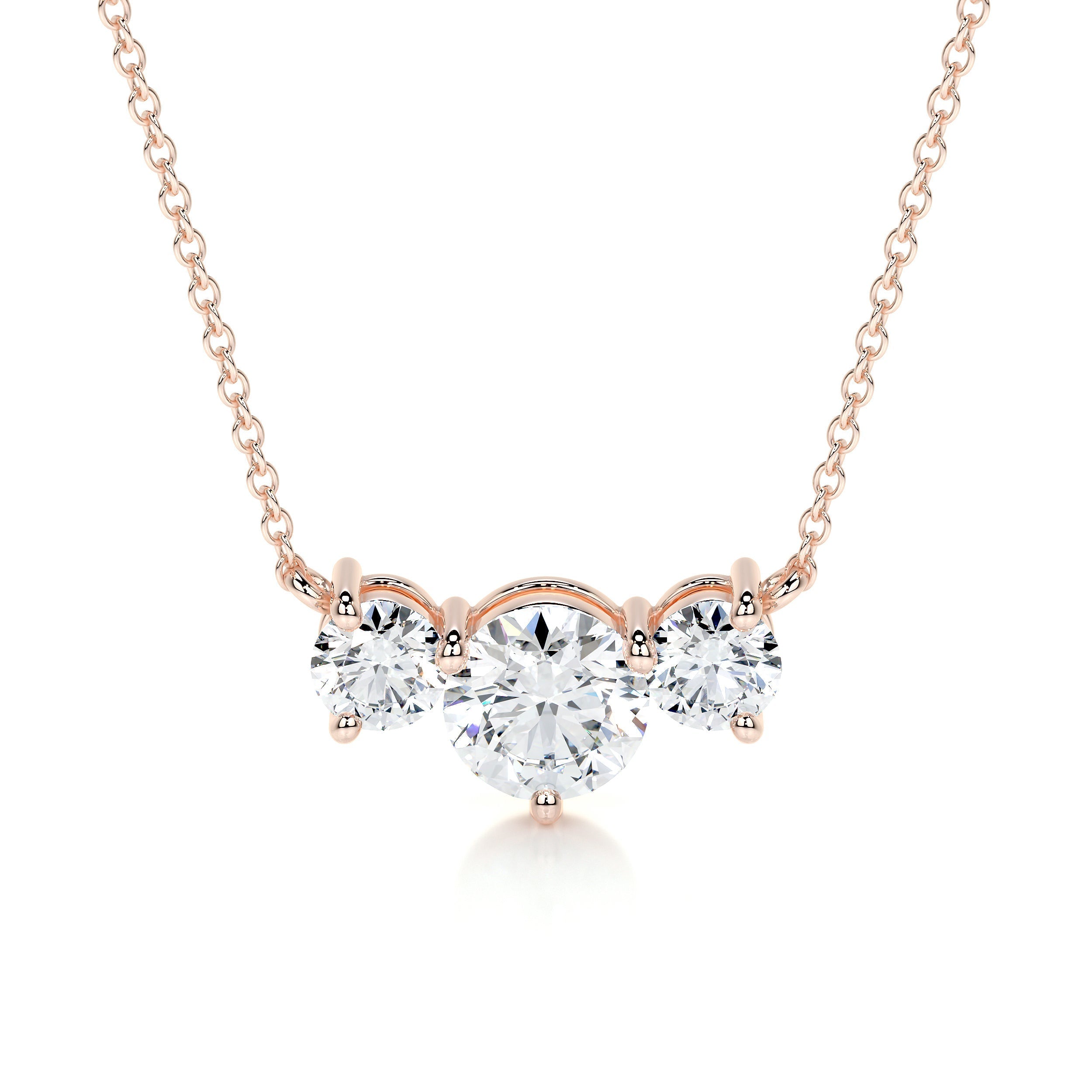 Petit Susan Lab Grown Diamond Pendant -14K Rose Gold