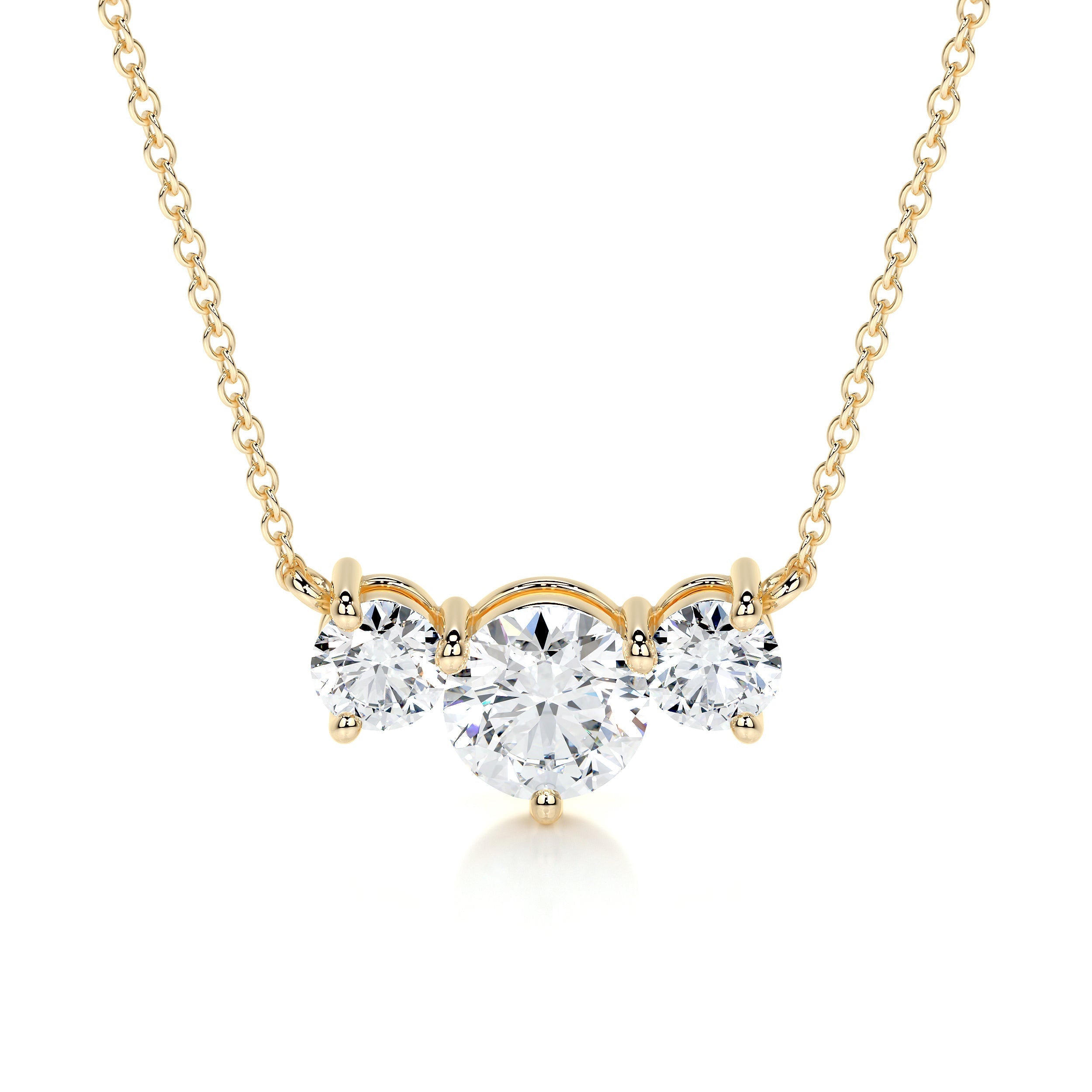 Petit Susan Lab Grown Diamond Pendant -18K Yellow Gold