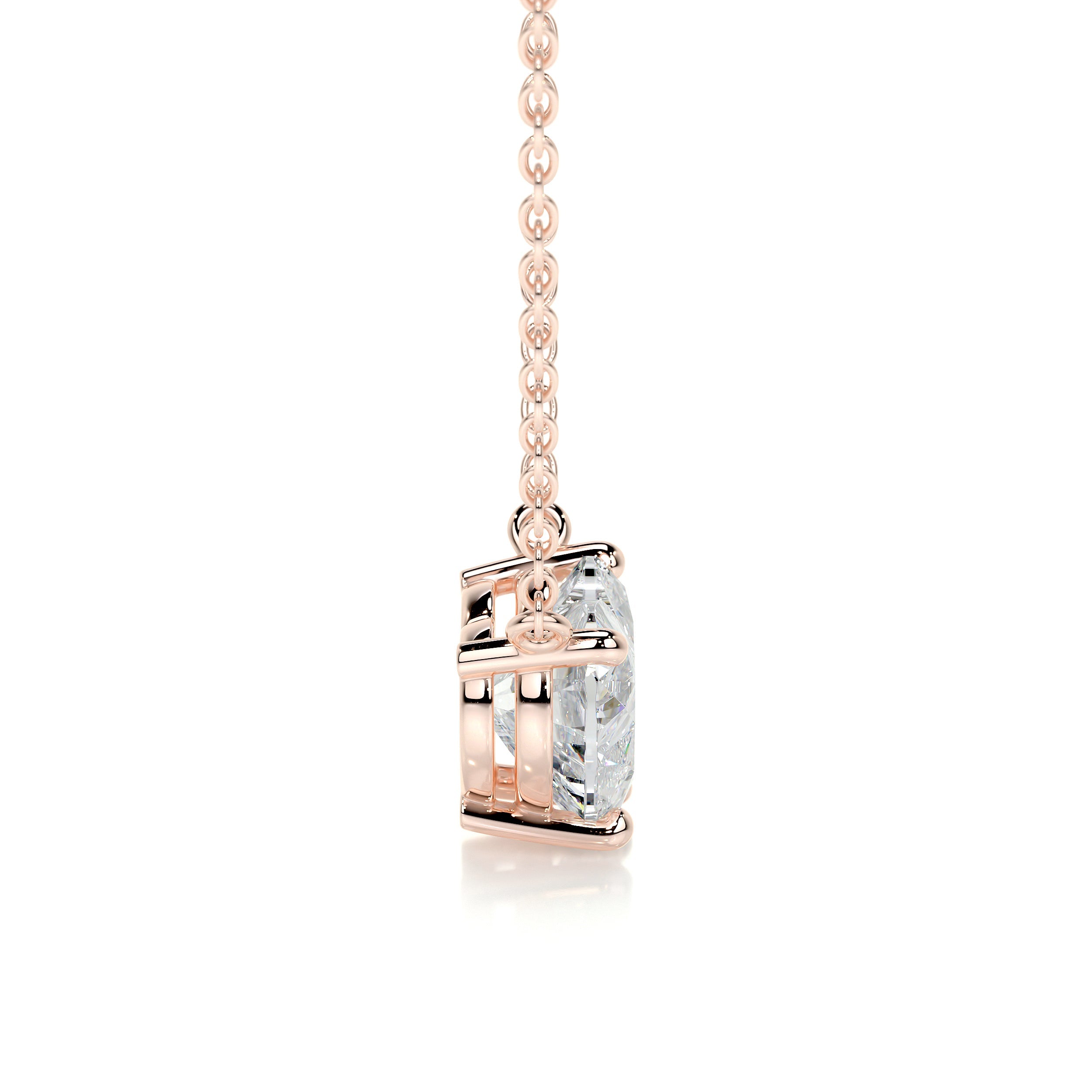 Petit Betty Lab Grown Diamond Pendant -14K Rose Gold