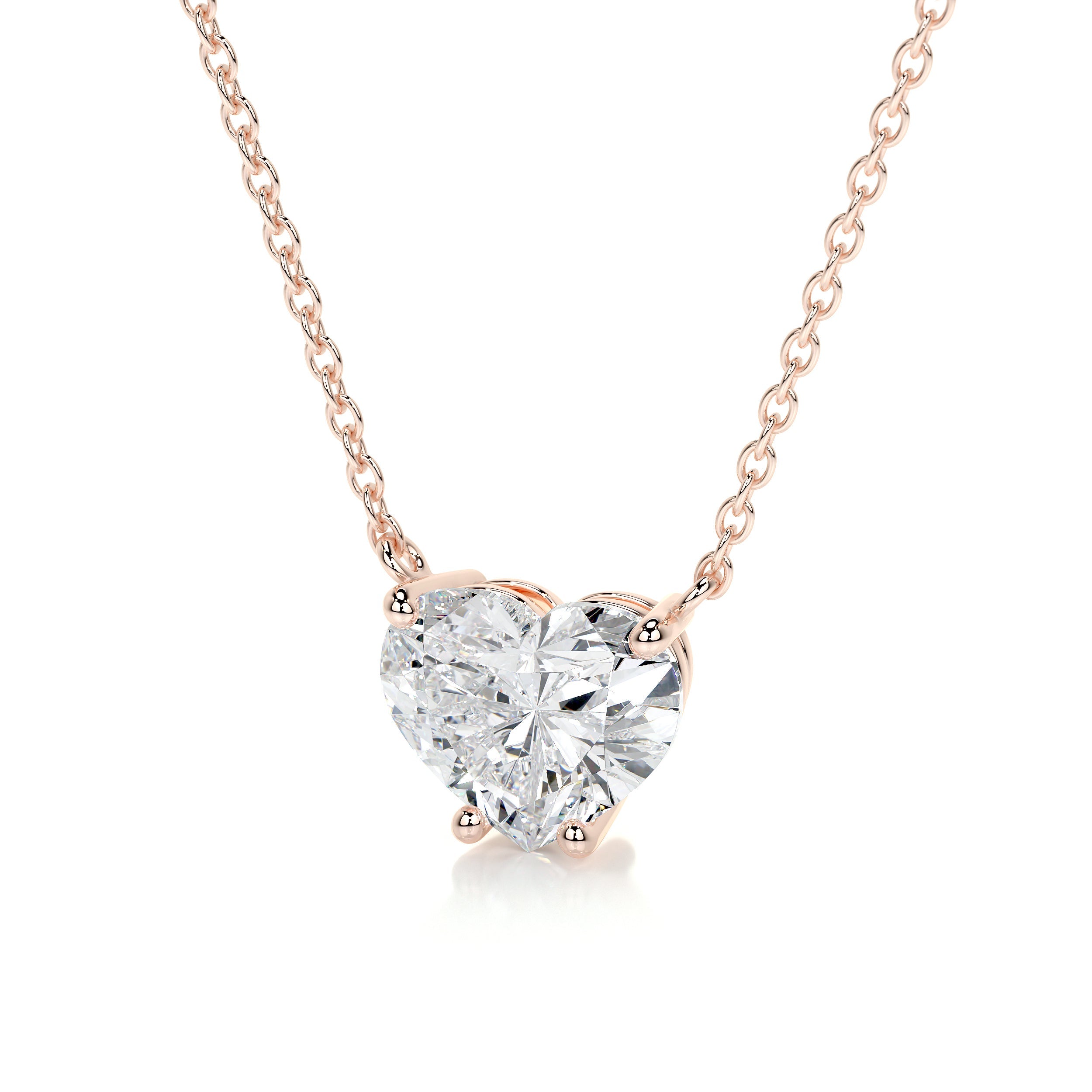 Petit Betty Lab Grown Diamond Pendant -14K Rose Gold