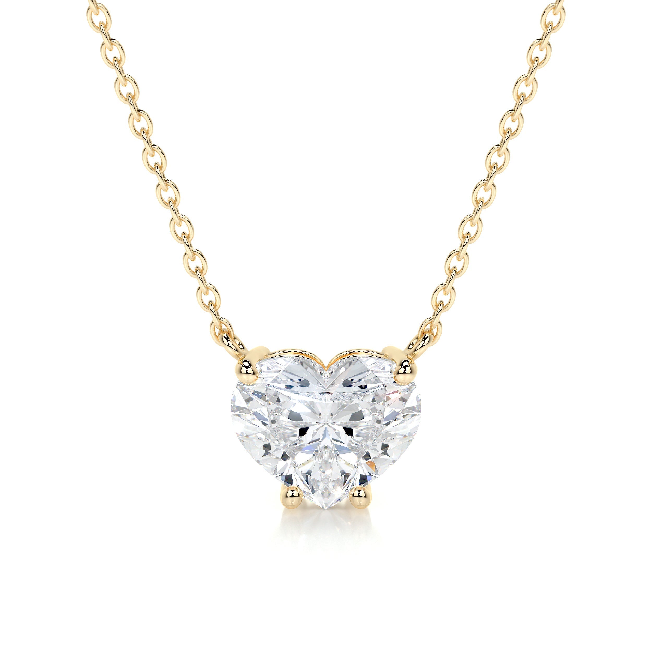 Petit Betty Lab Grown Diamond Pendant -18K Yellow Gold