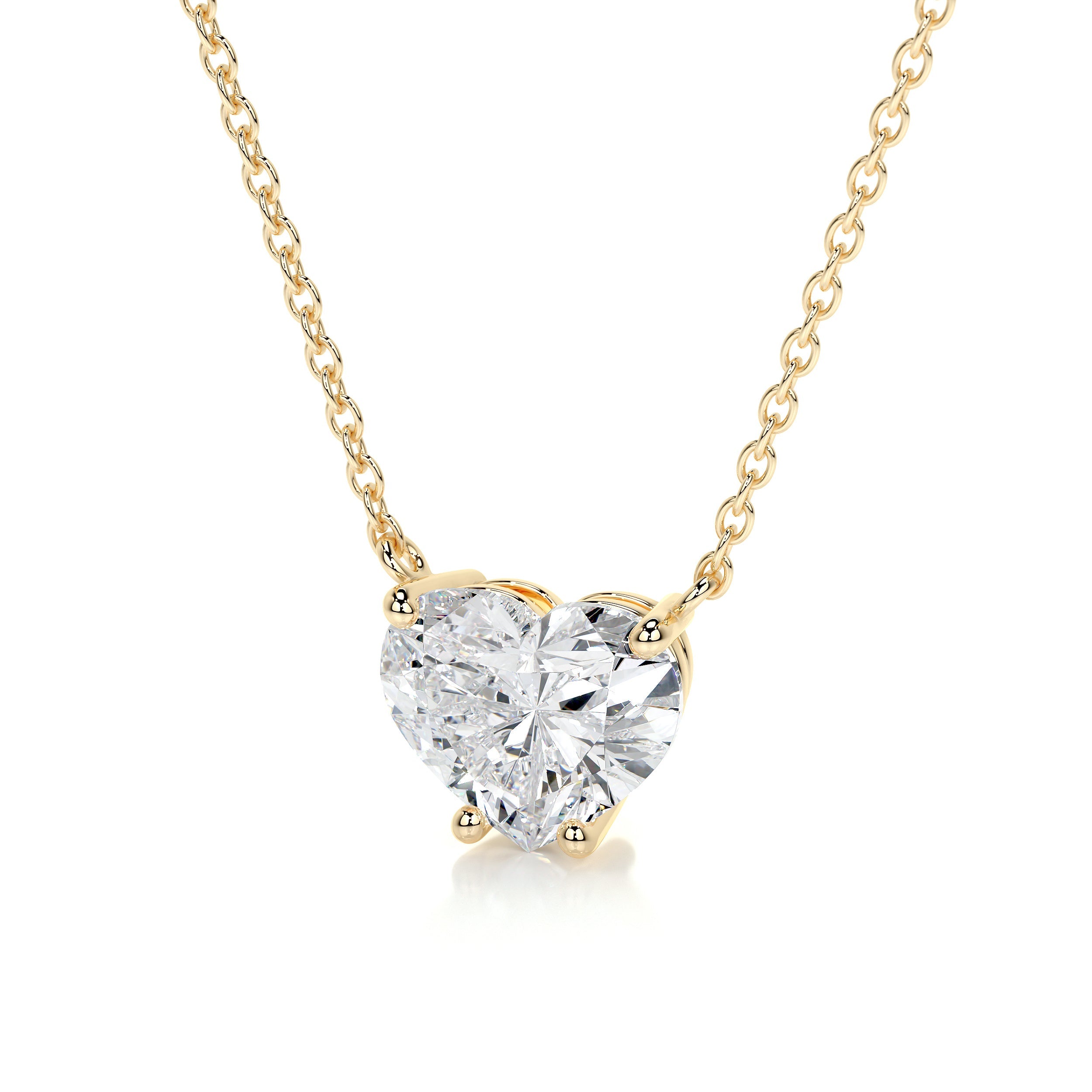 Petit Betty Lab Grown Diamond Pendant -18K Yellow Gold