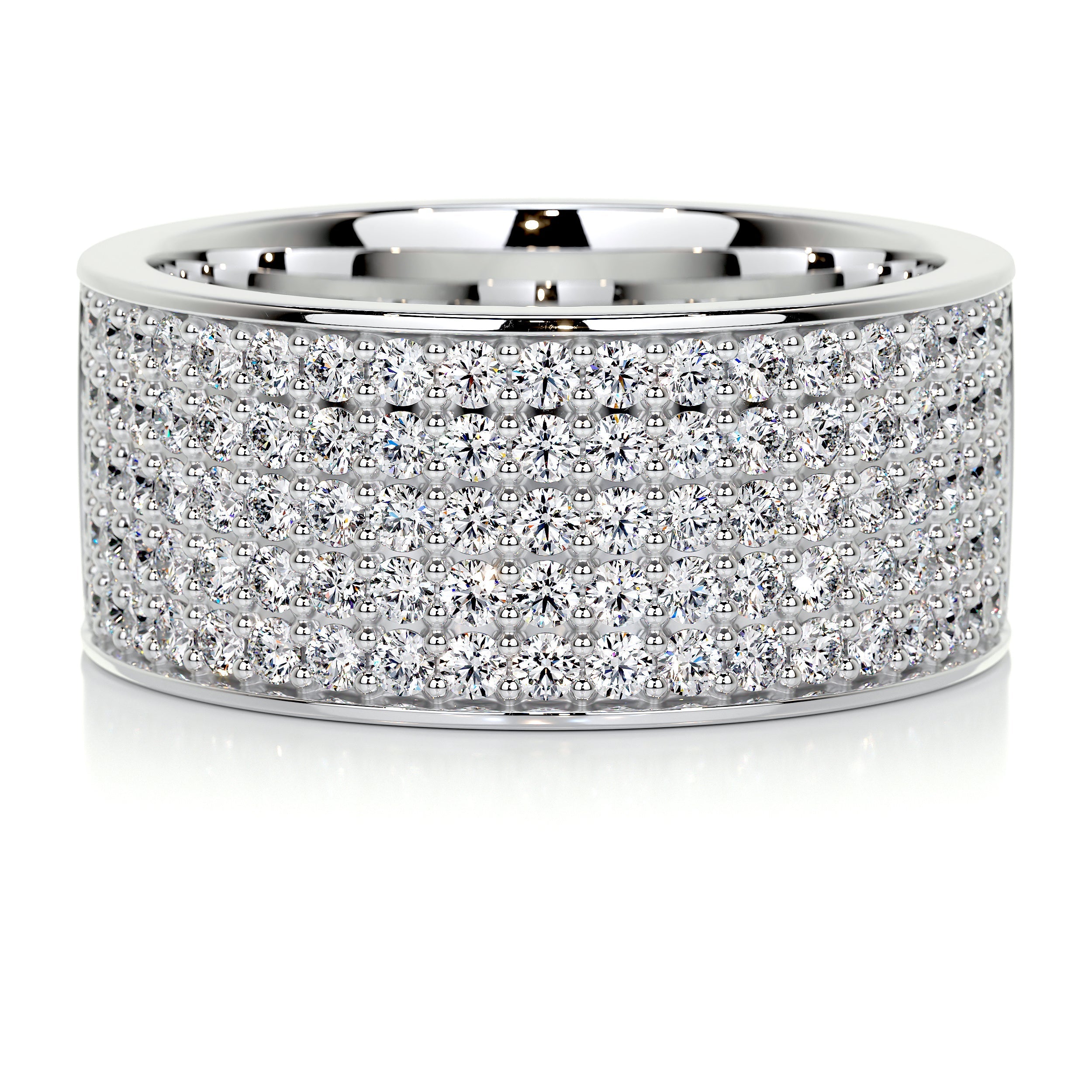 June Diamond Wedding Ring   (1 Carat) -14K White Gold (RTS)