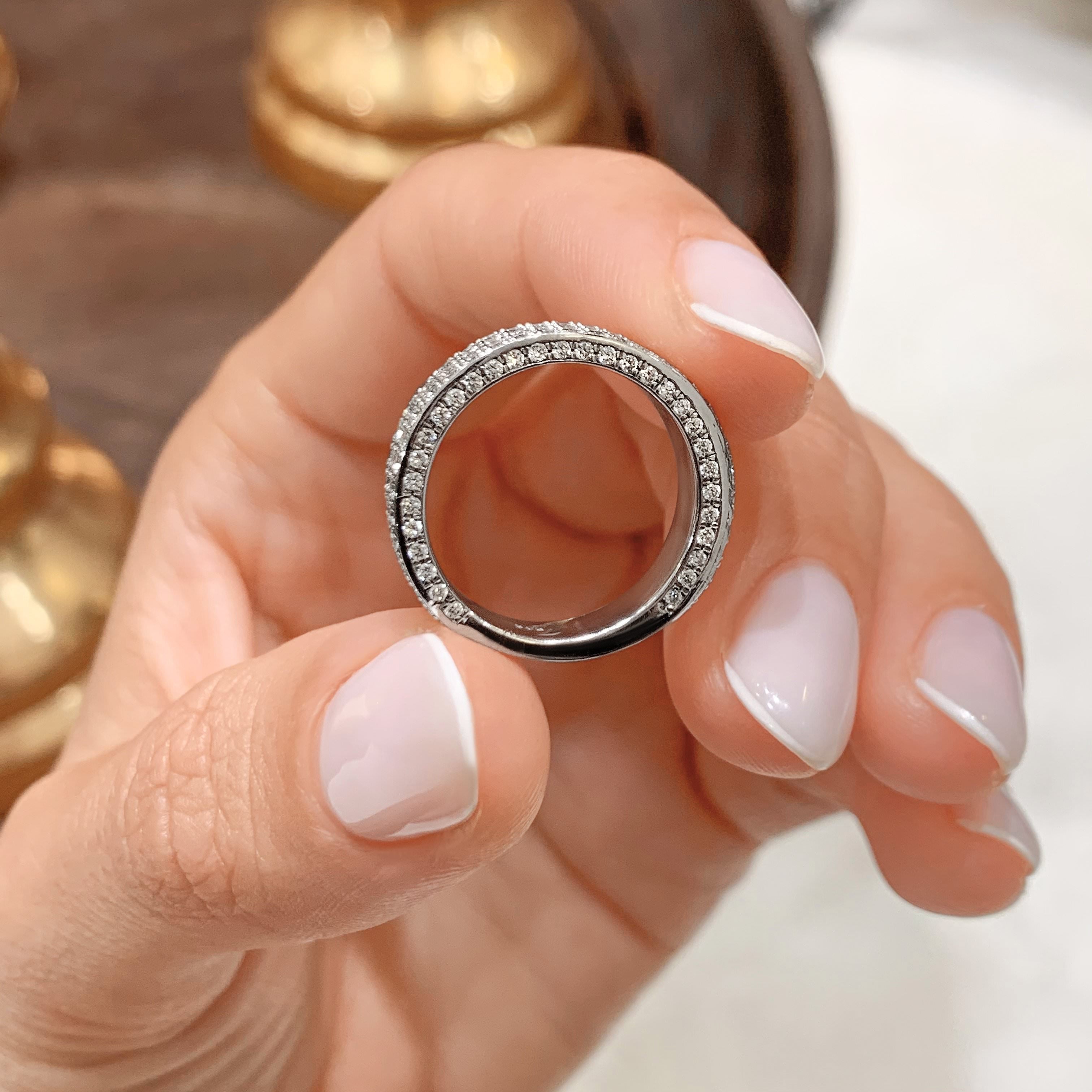 Vera Lab Grown Diamond Wedding Ring   (1.3 Carat) -Platinum (RTS)