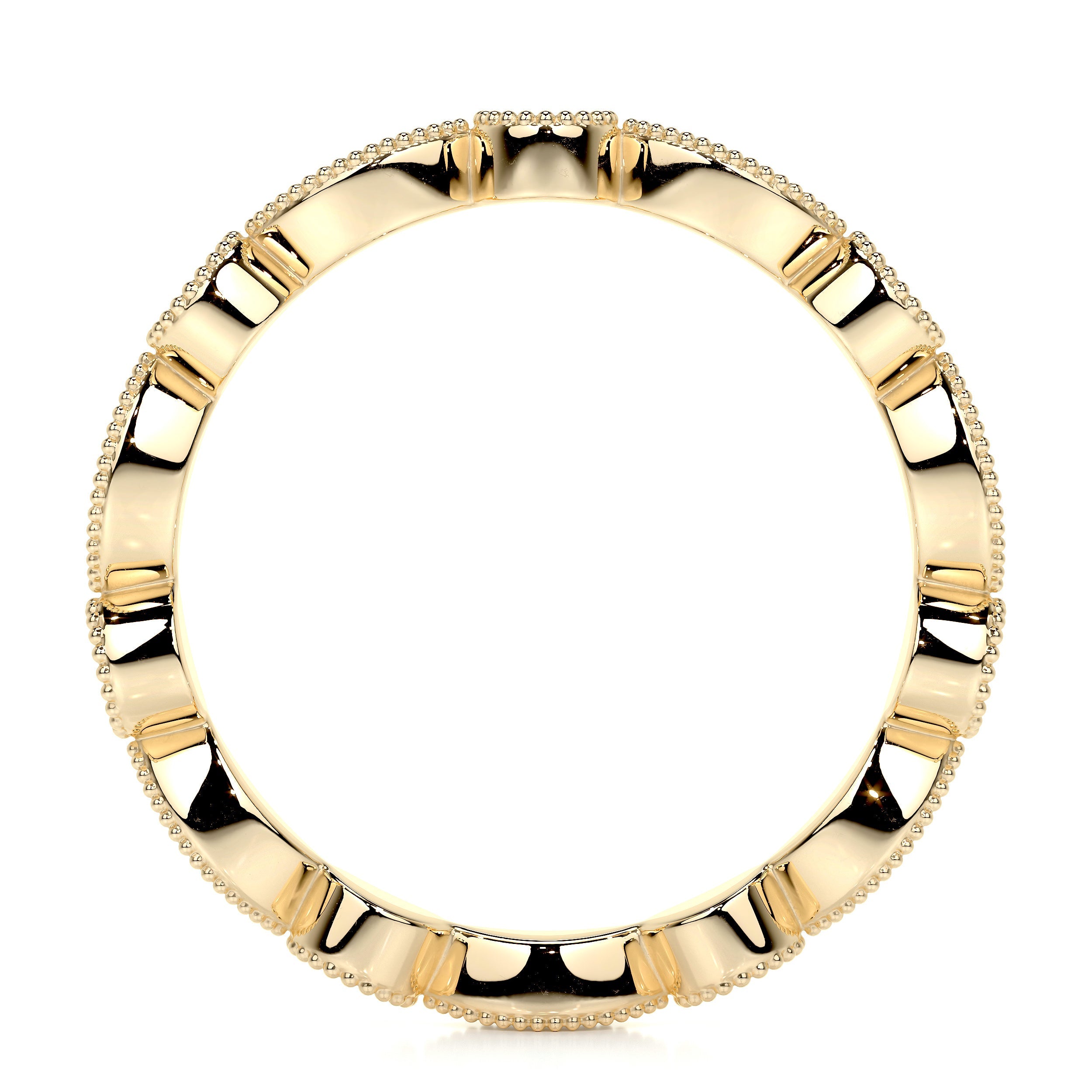 Amelia Lab Grown Eternity Wedding Ring   (0.5 Carat) -18K Yellow Gold  (RTS)