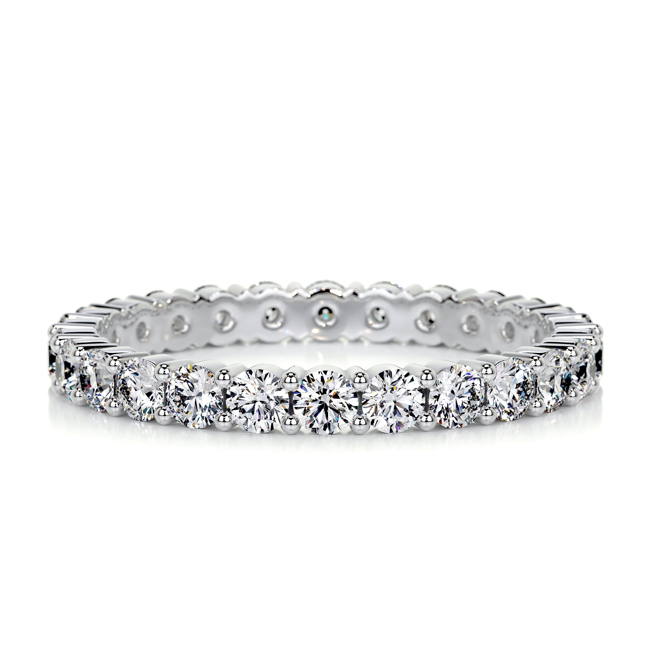 Trinity Eternity Wedding Ring (0.9 Carat) -14K White Gold (RTS)