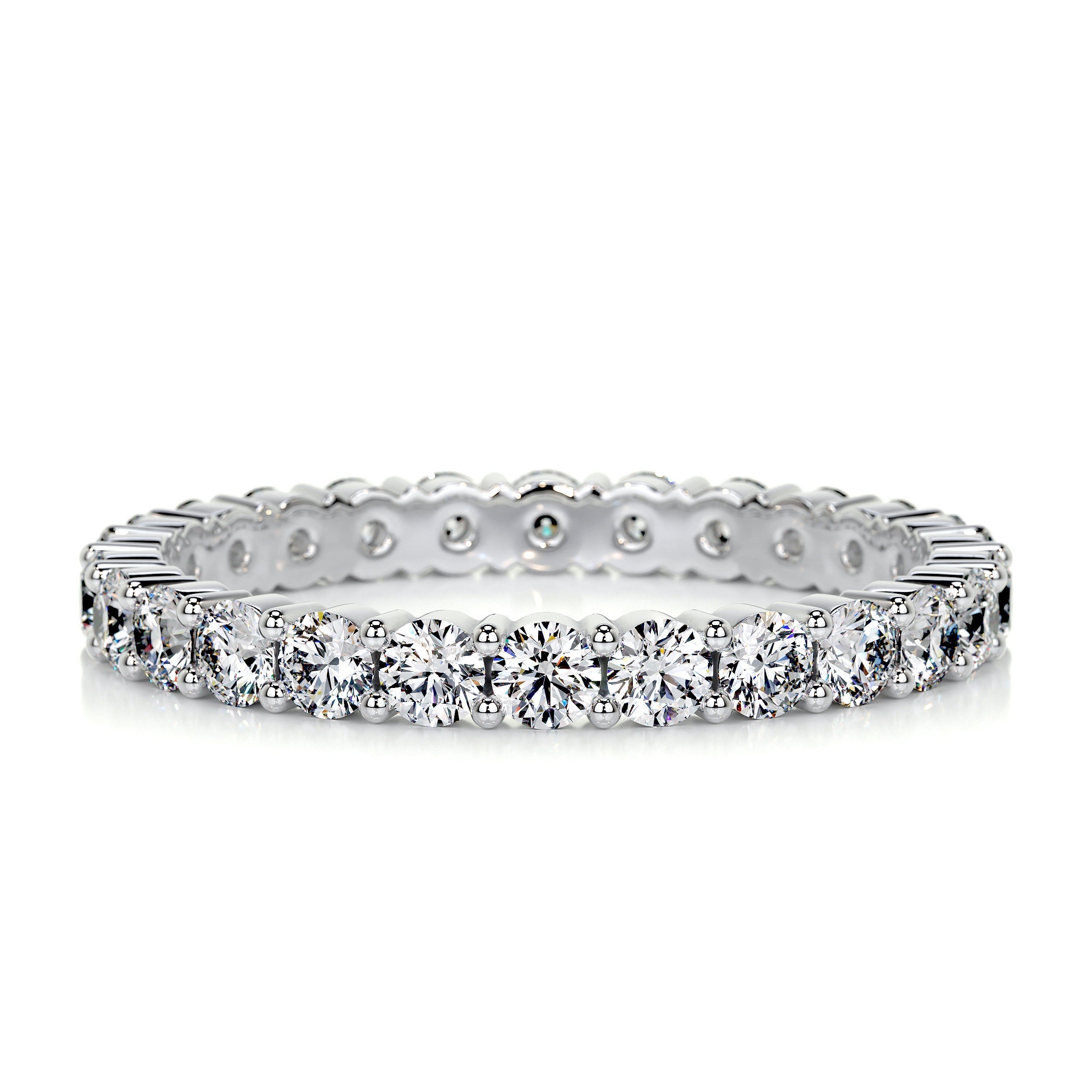Trinity Eternity Wedding Ring (0.9 Carat) -14K White Gold (RTS) (RTS)