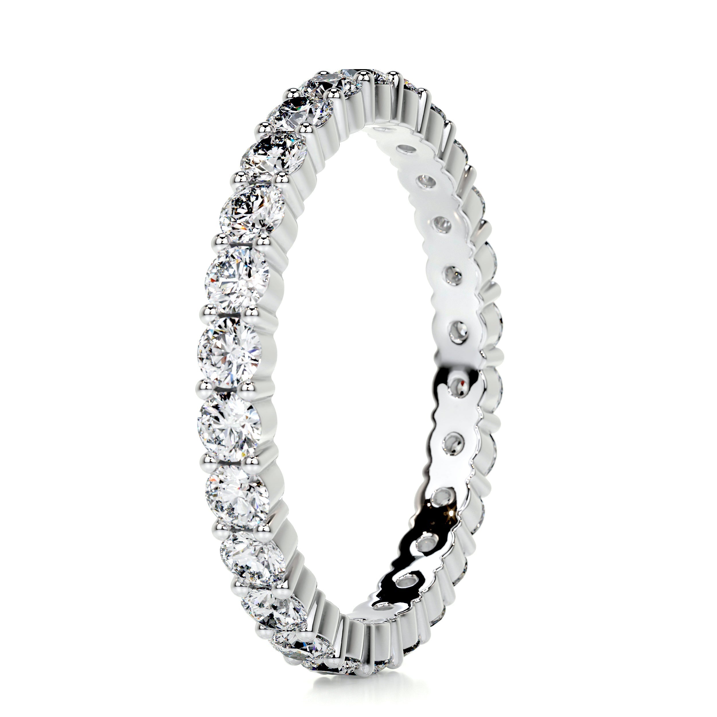 Trinity Eternity Wedding Ring (0.9 Carat) -14K White Gold (RTS) (RTS)