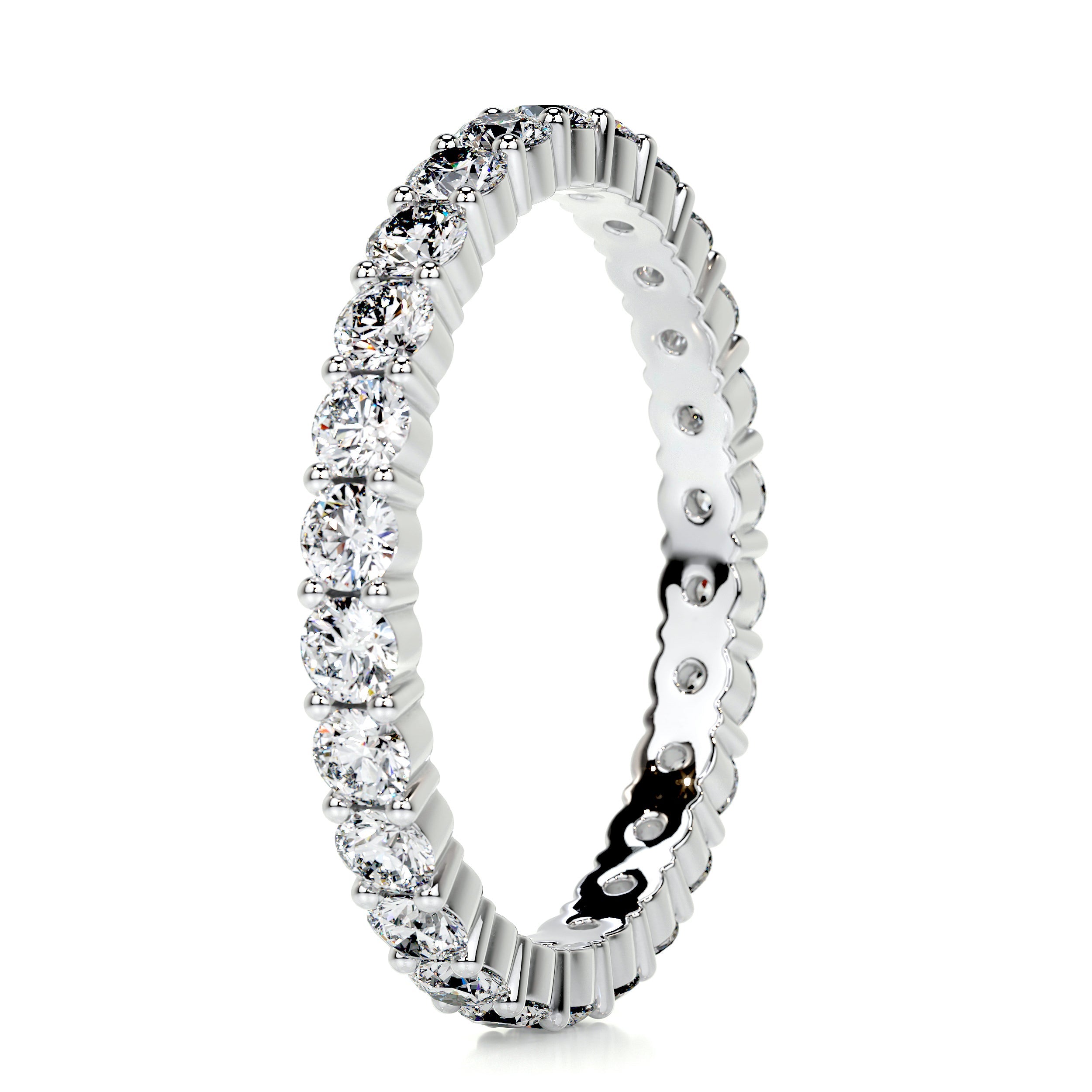 Trinity Eternity Wedding Ring (0.9 Carat) -14K White Gold (RTS)