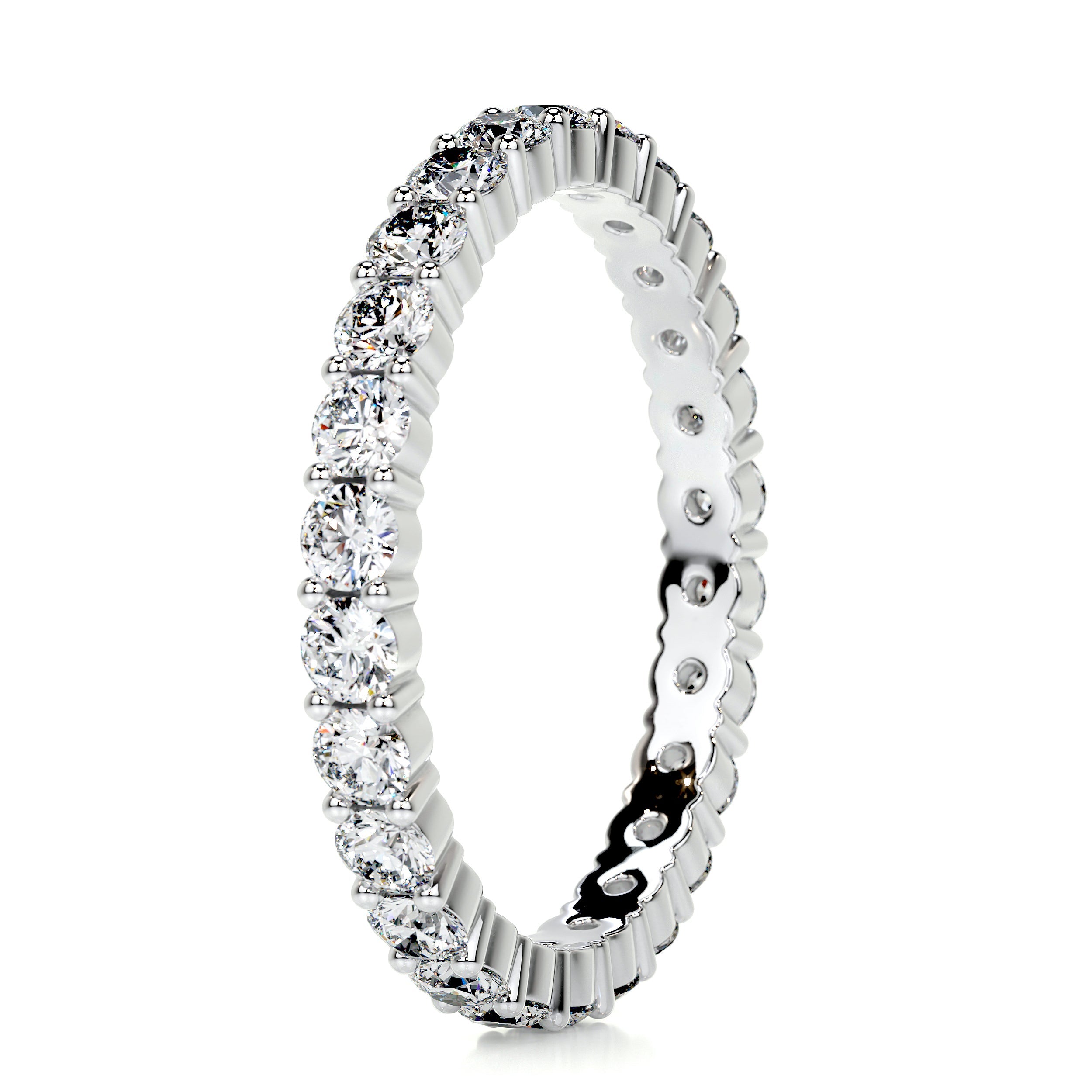 Trinity Eternity Wedding Ring   (0.9 Carat) -14K White Gold (RTS)