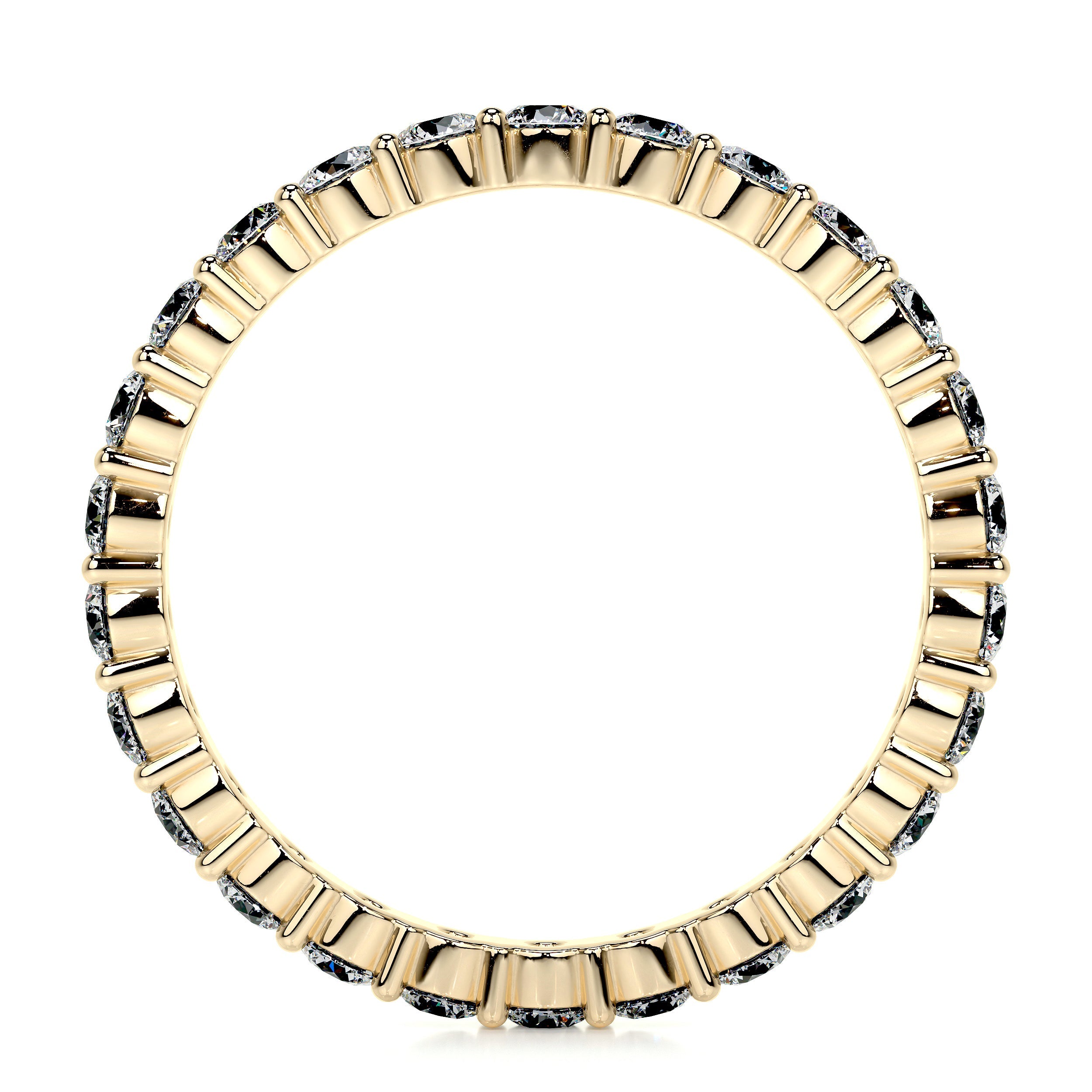 Trinity Lab Grown Eternity Wedding Ring   (0.9 Carat) -18K Yellow Gold (RTS)