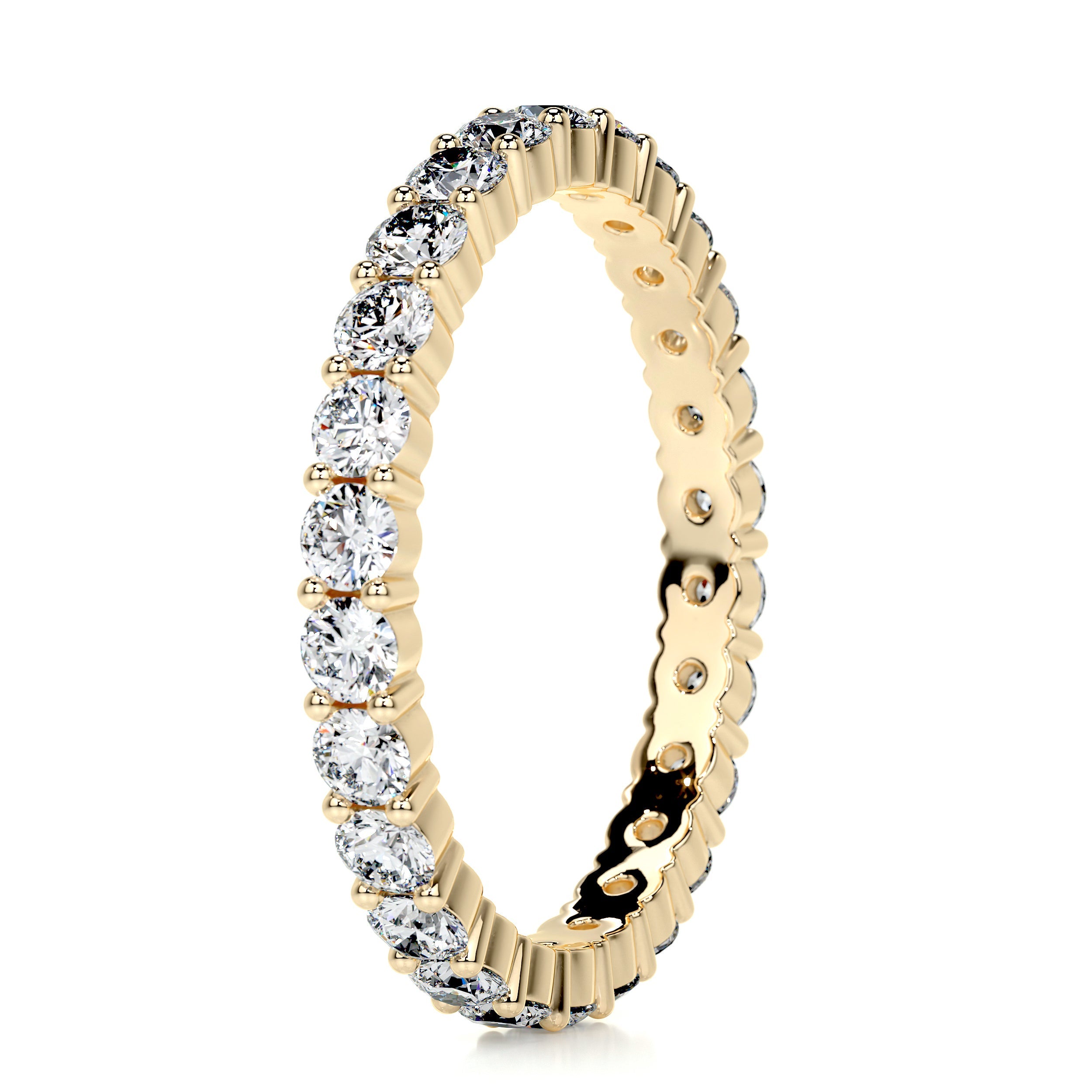 Trinity Eternity Wedding Ring   (0.9 Carat) -14K Yellow Gold (RTS)