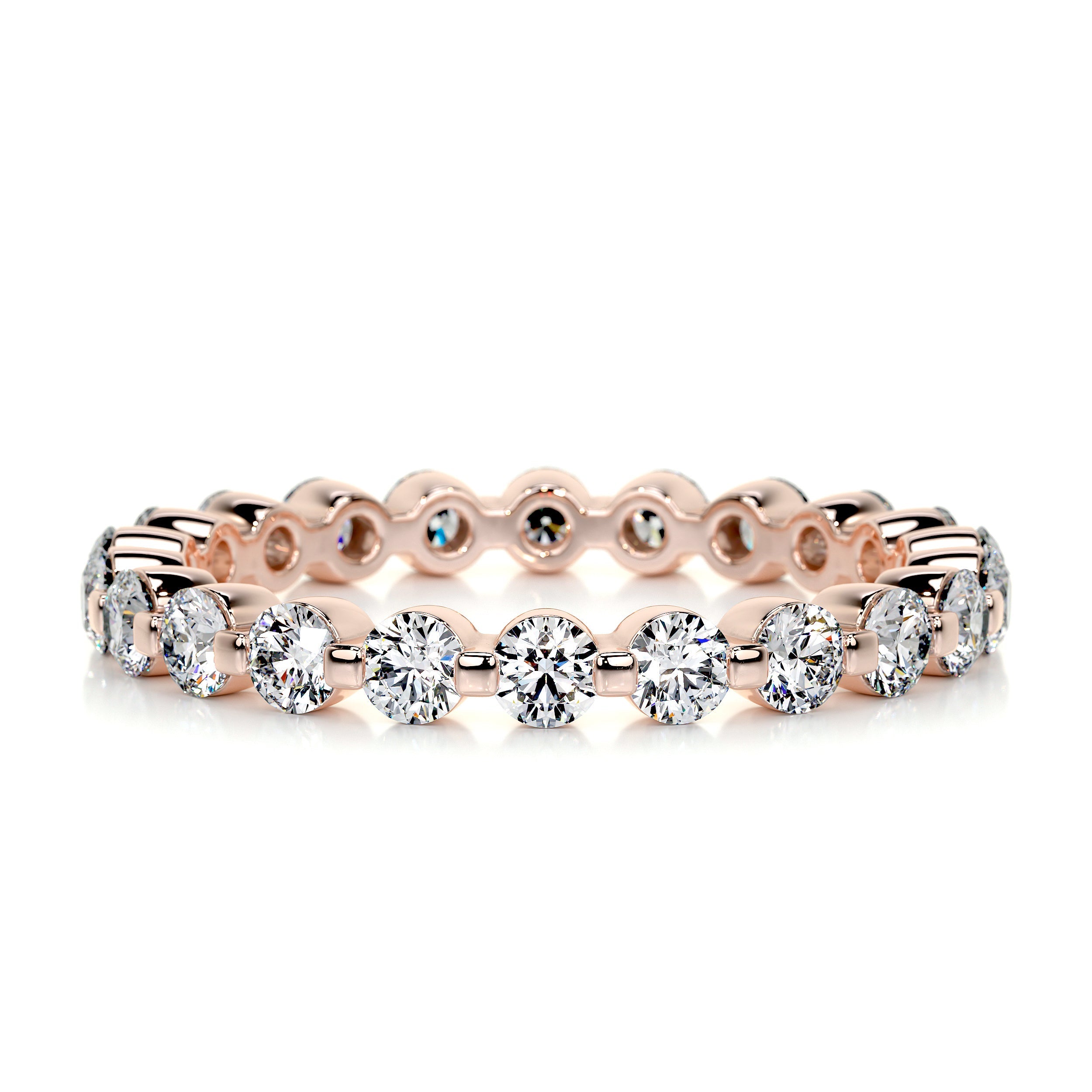 Josie Eternity Wedding Ring   (1 Carat) -14K Rose Gold (RTS)